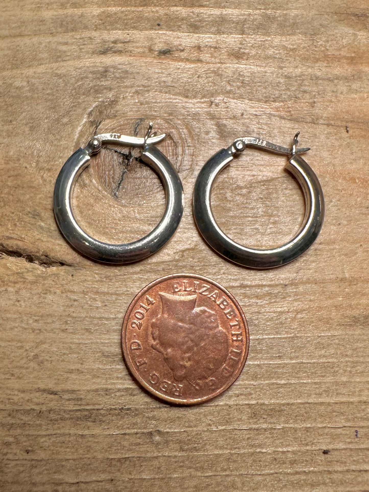 Vintage Hoops 925 Silver Earrings
