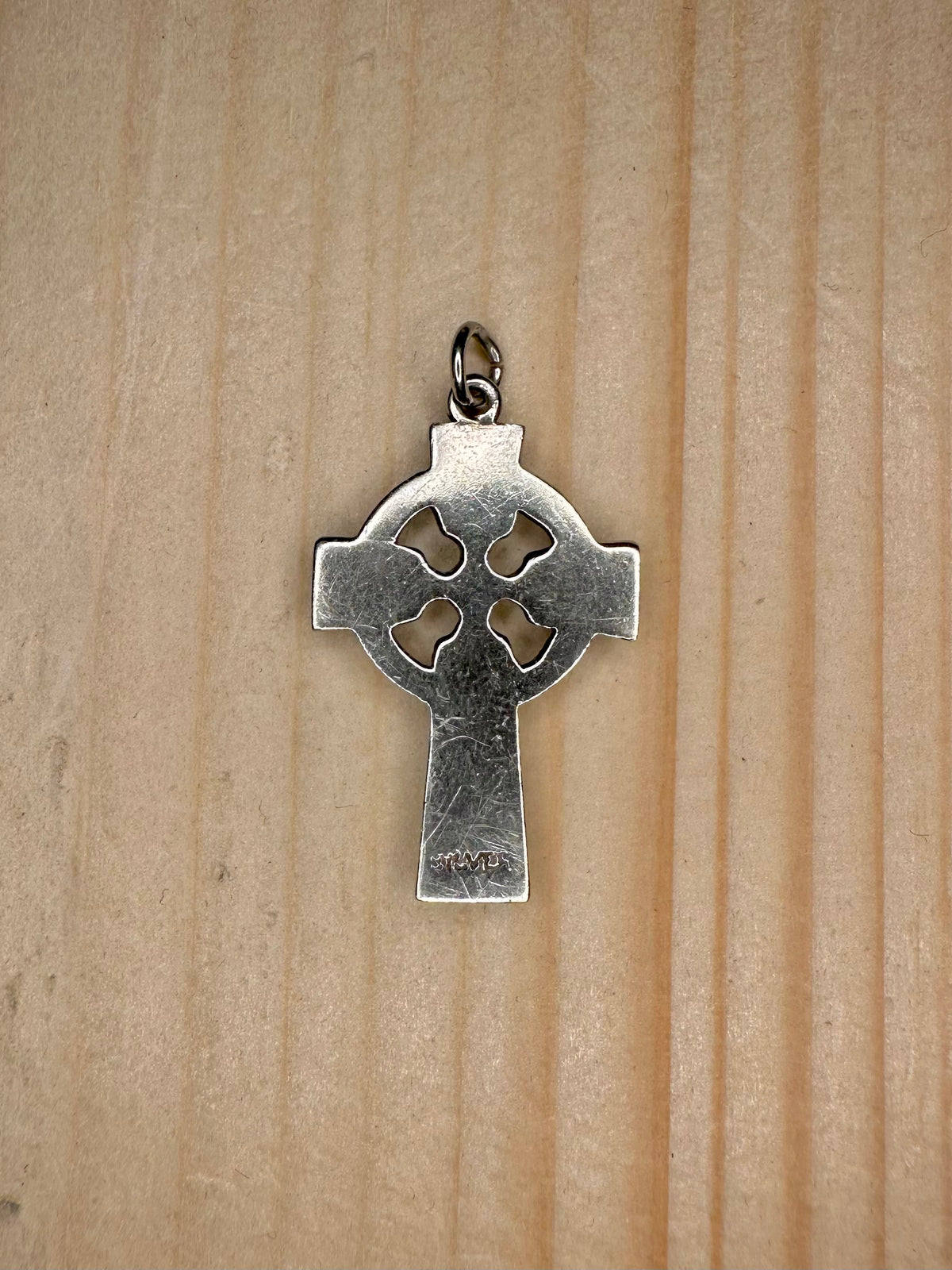 Connemara Marble Celtic Cross 925 Sterling Silver Pendant