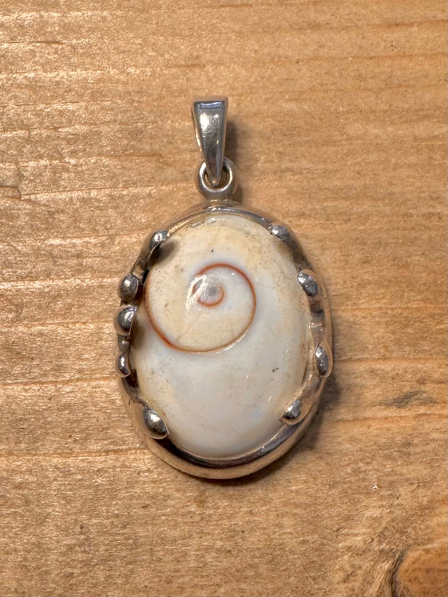Abstract Eye Shiva Wavy 925 Silver Pendant