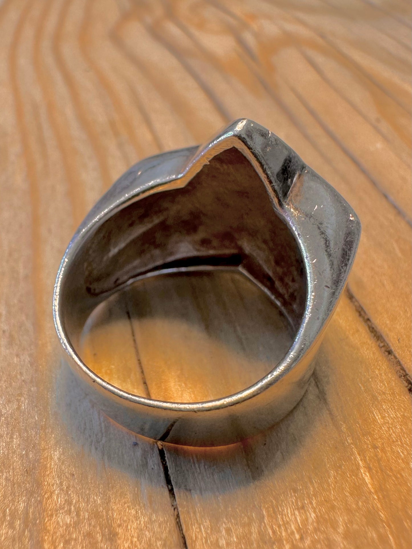 Abstract Multi Coloured Star 925 Silver Size P Ring