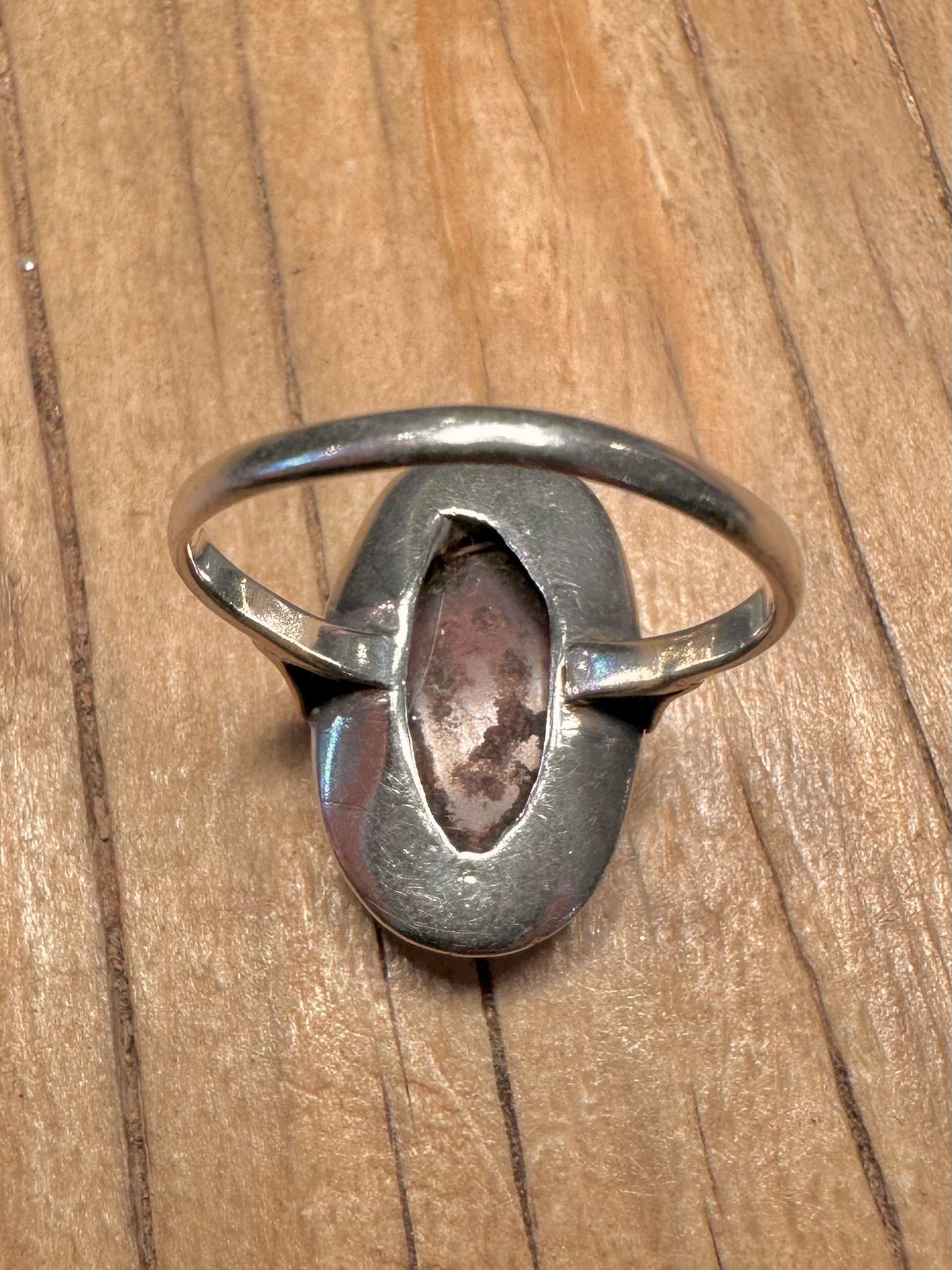 Vintage Oval Carnelian Gold on 925 Sterling Silver Size W Ring