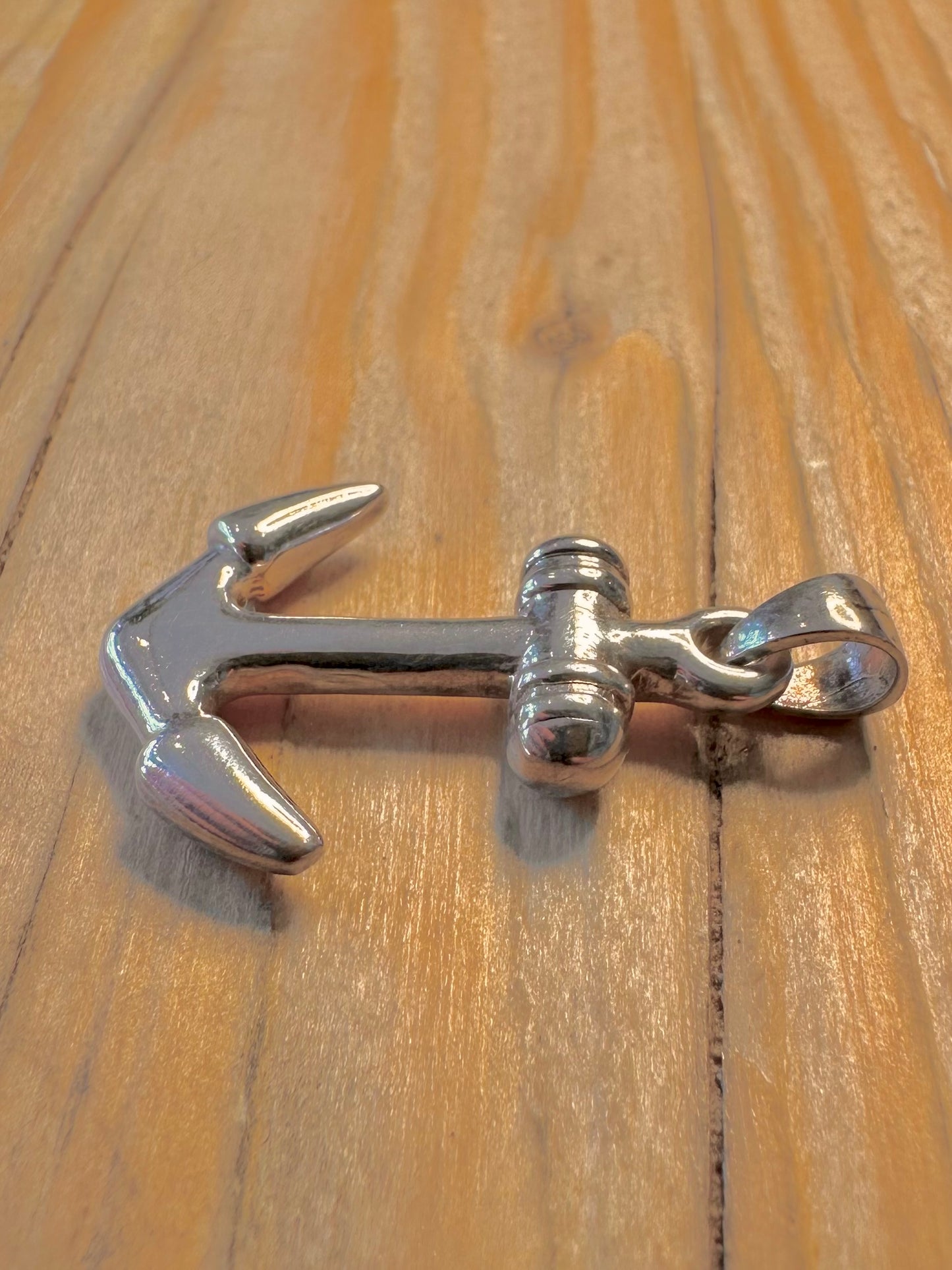 Vintage Anchor 925 Silver Pendant