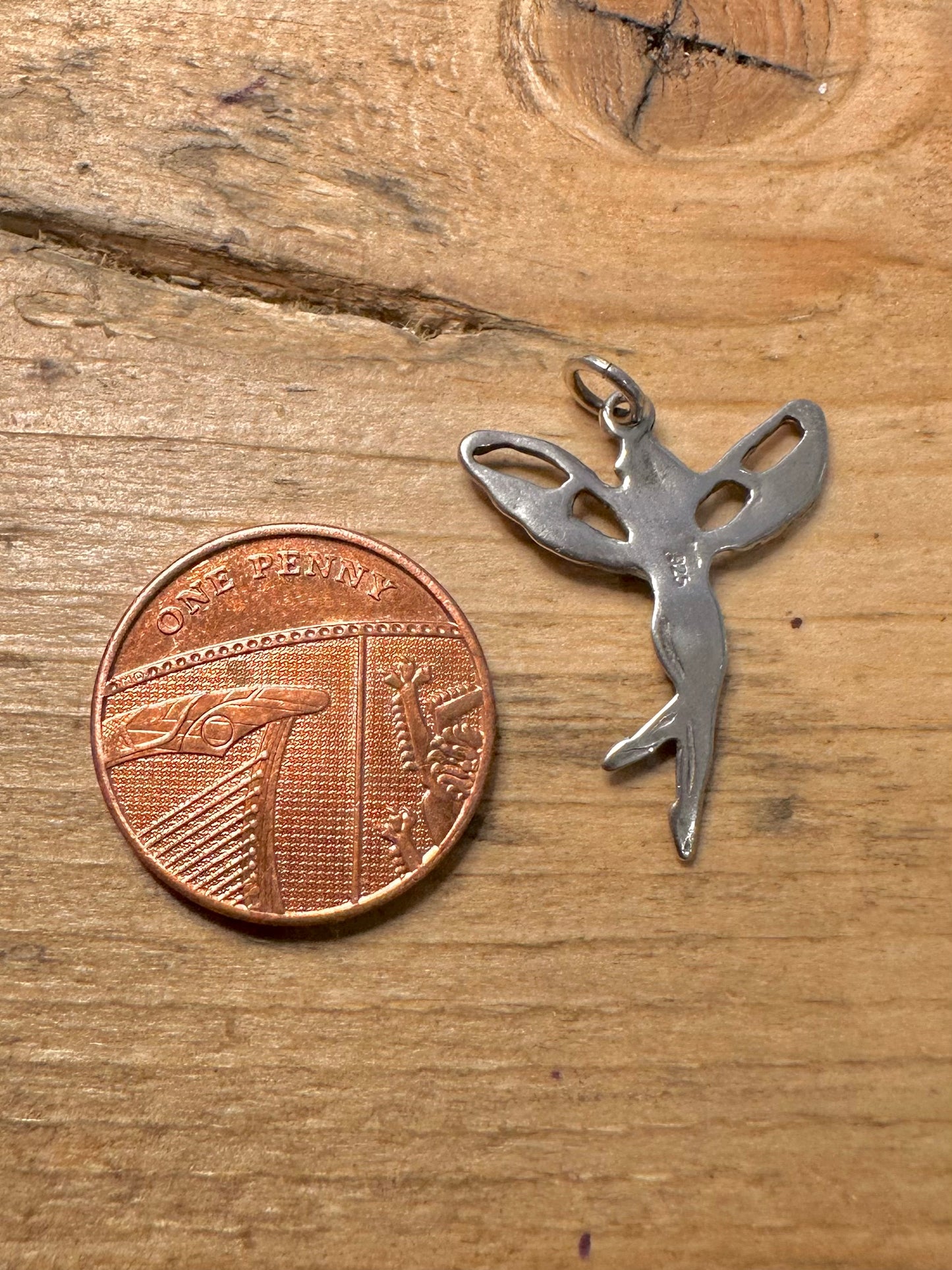 Vintage Fairy 925 Silver Pendant