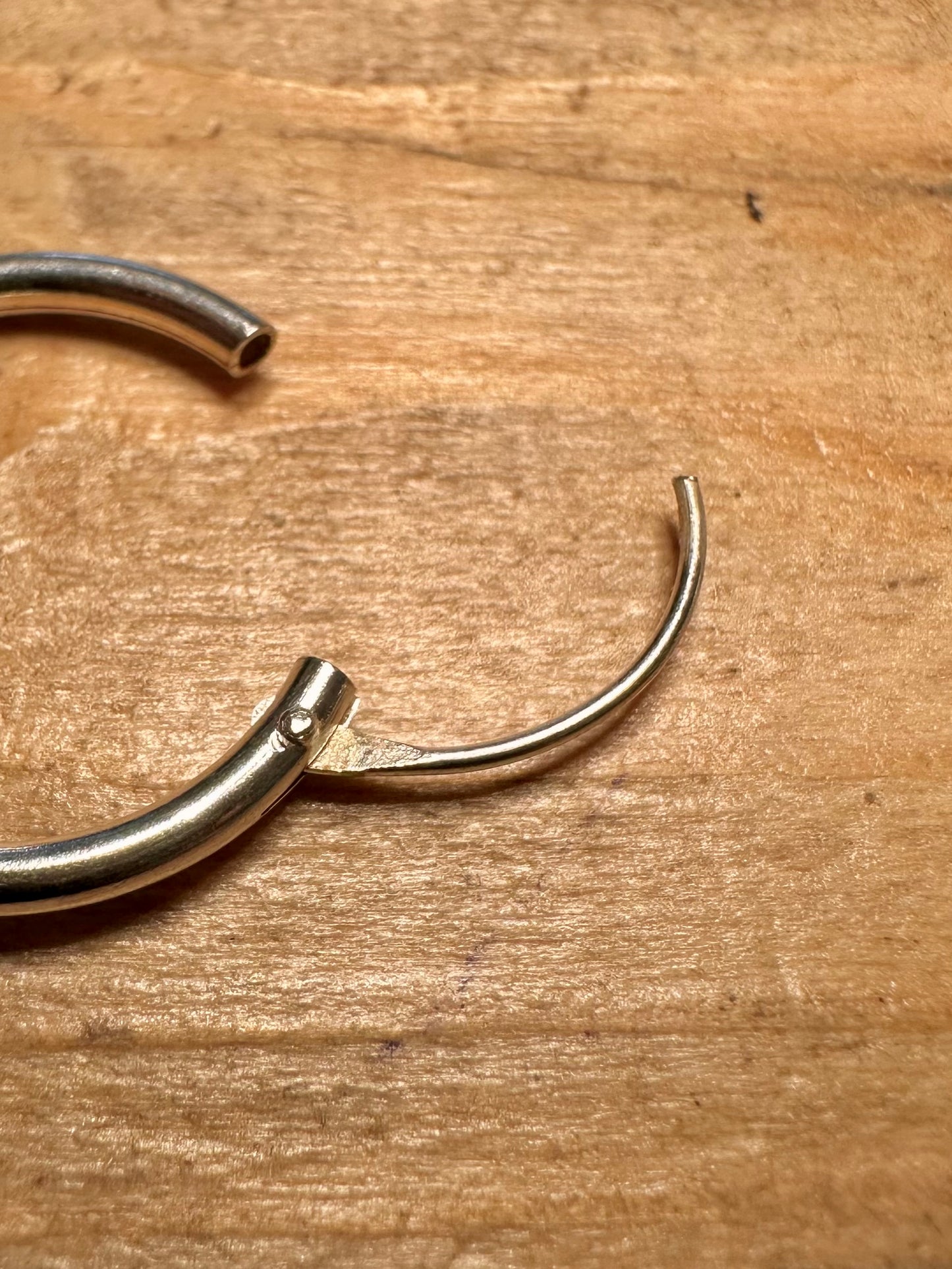 Vintage Hoops 925 Silver Earrings