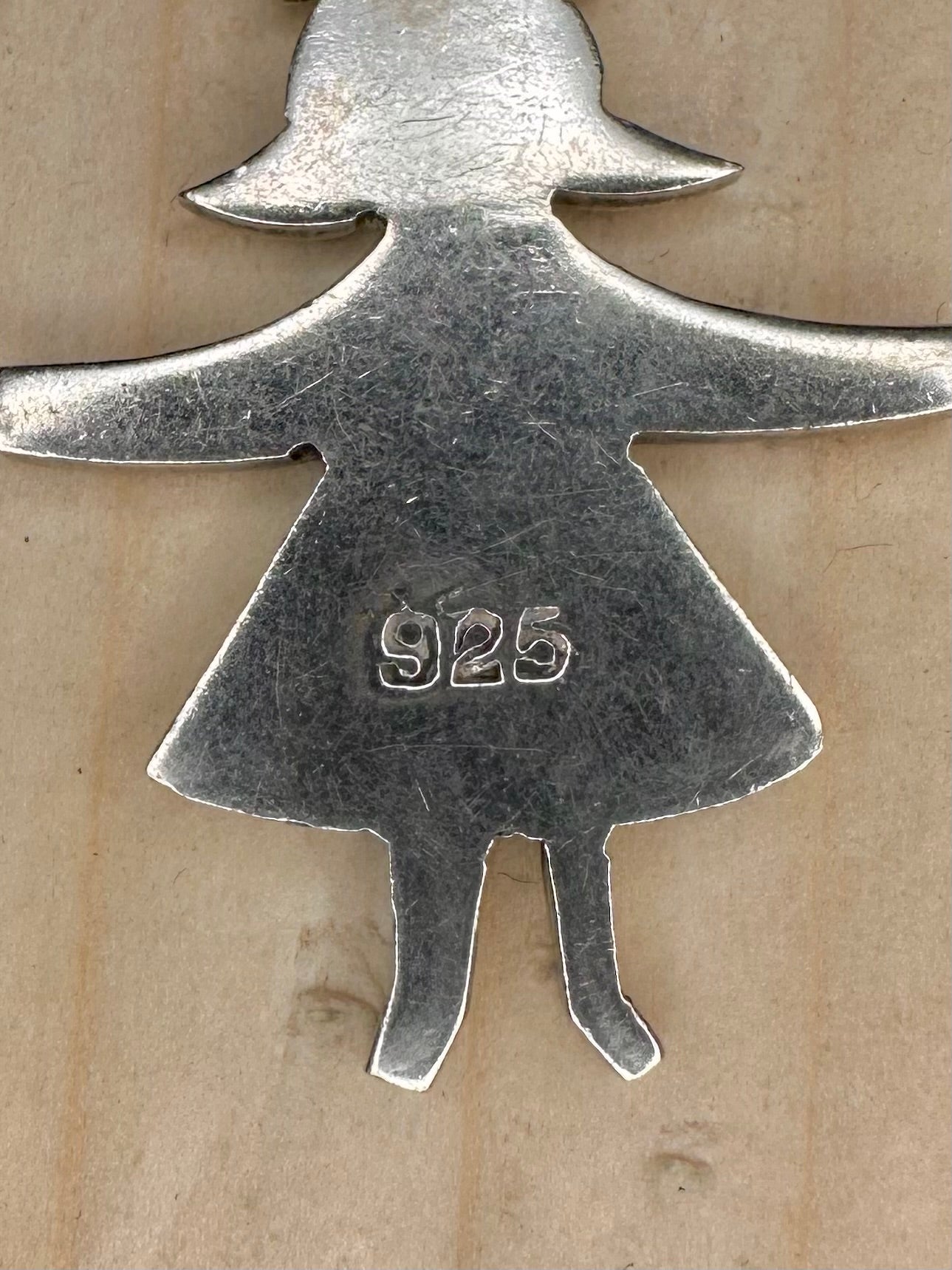 Girl Charm 925 Sterling Silver Pendant