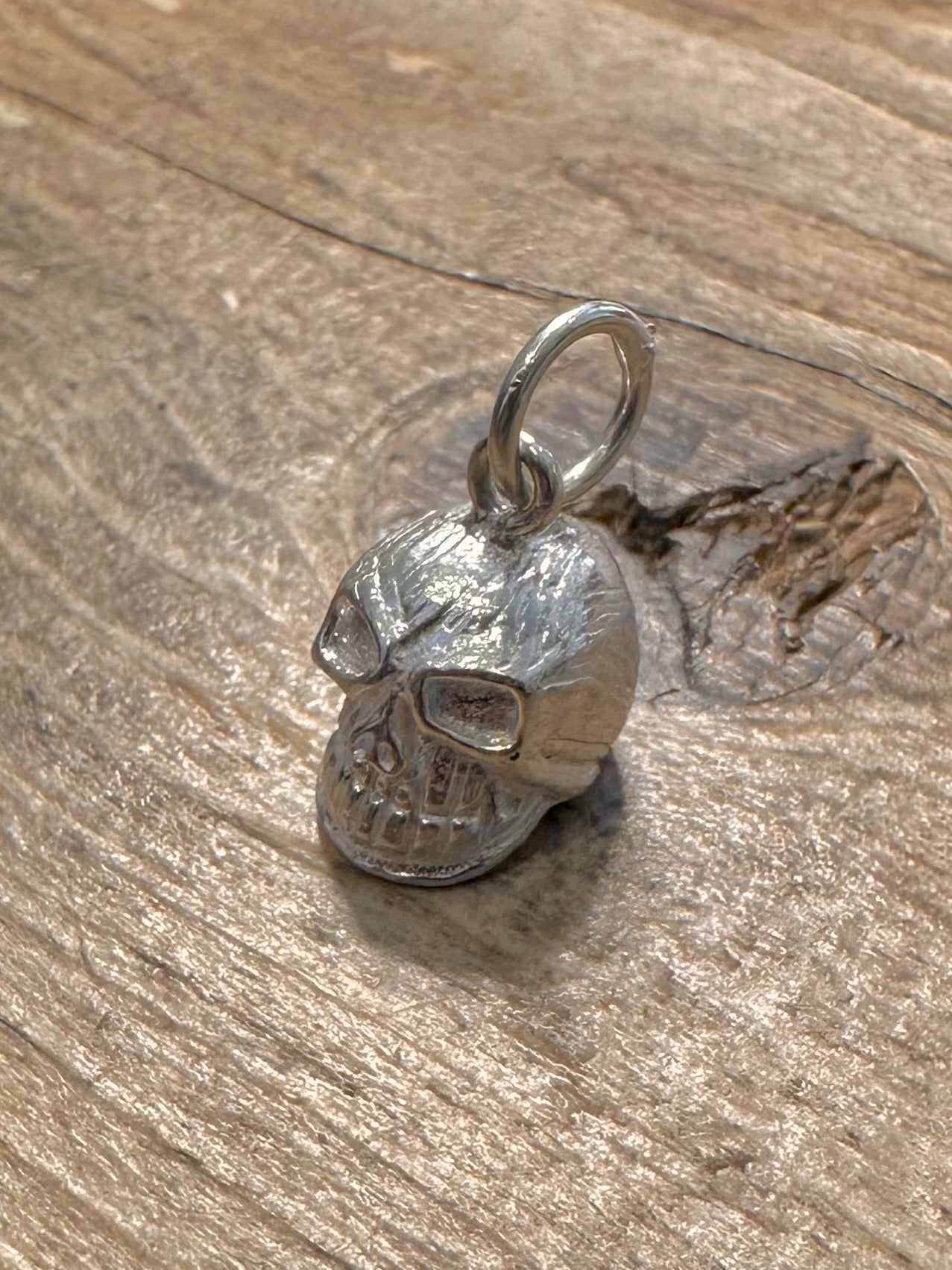 Vintage Skull Head 925 Silver Pendant