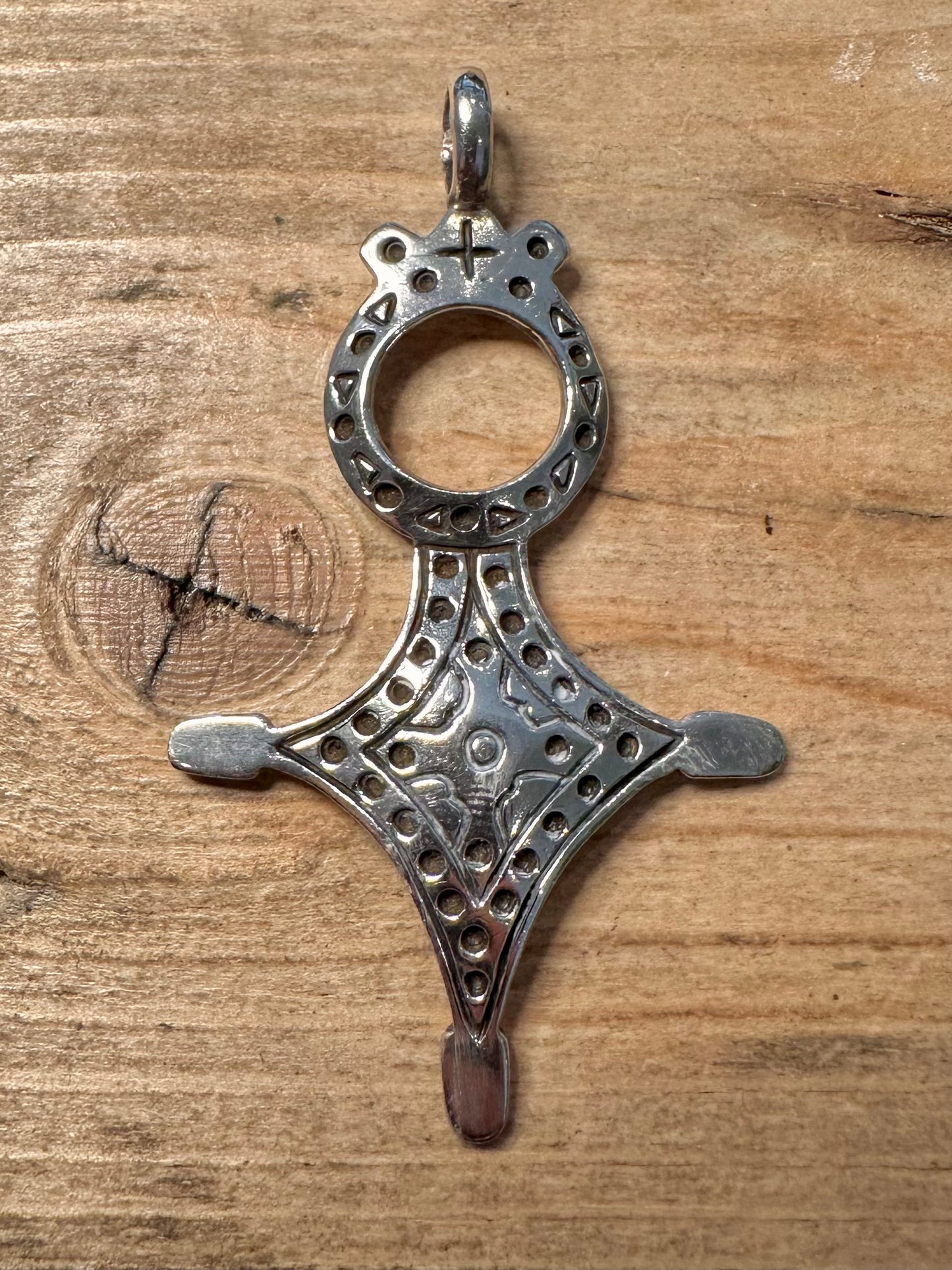 Vintage African Tuareg 925 Silver Pendant