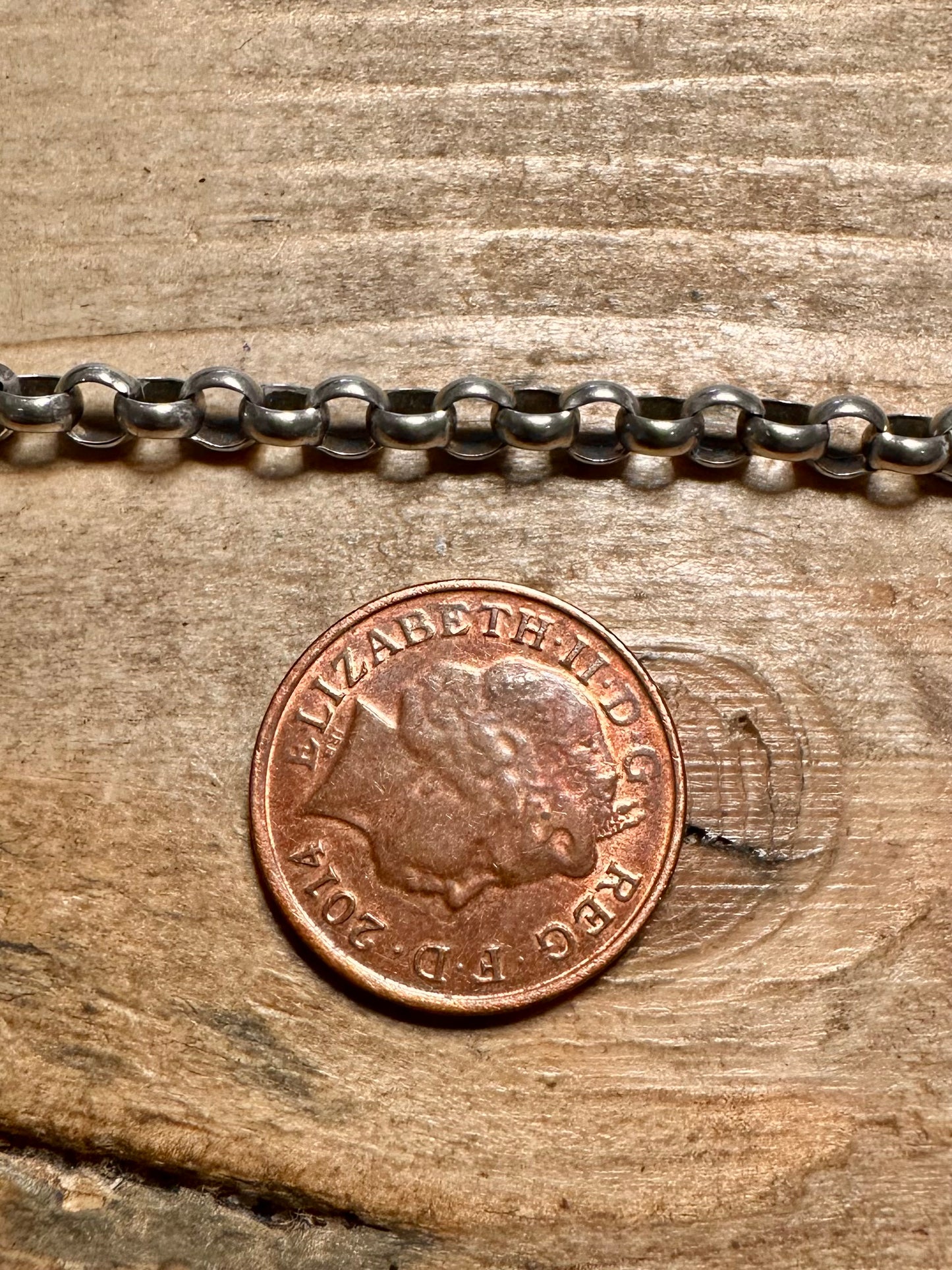 Vintage Belcher Chain T Bar Albert Clasp 925 Silver 7.5 inch Bracelet