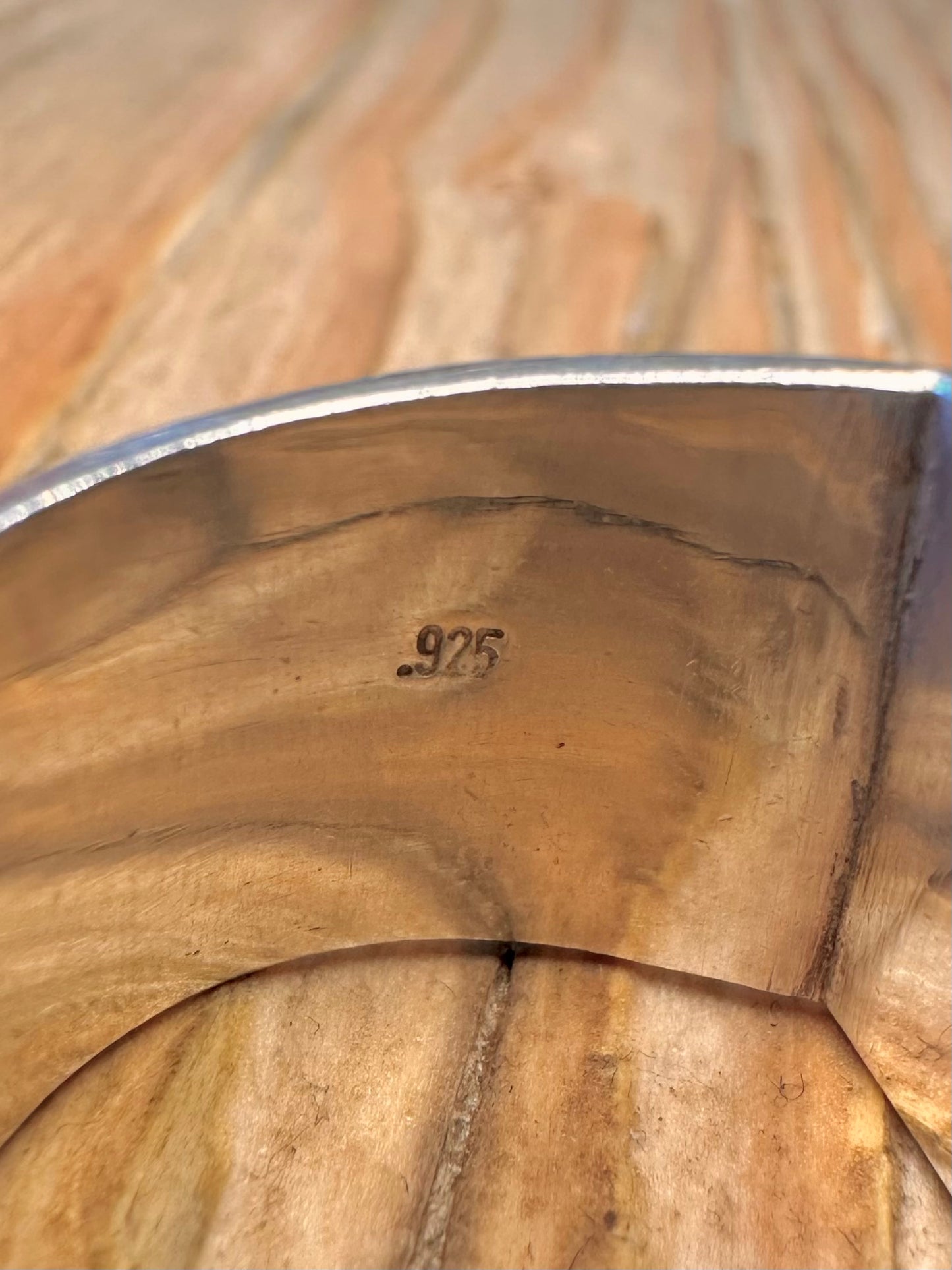 Vintage Chunky Malachite Square 925 Sterling Silver Size T1/2 Ring