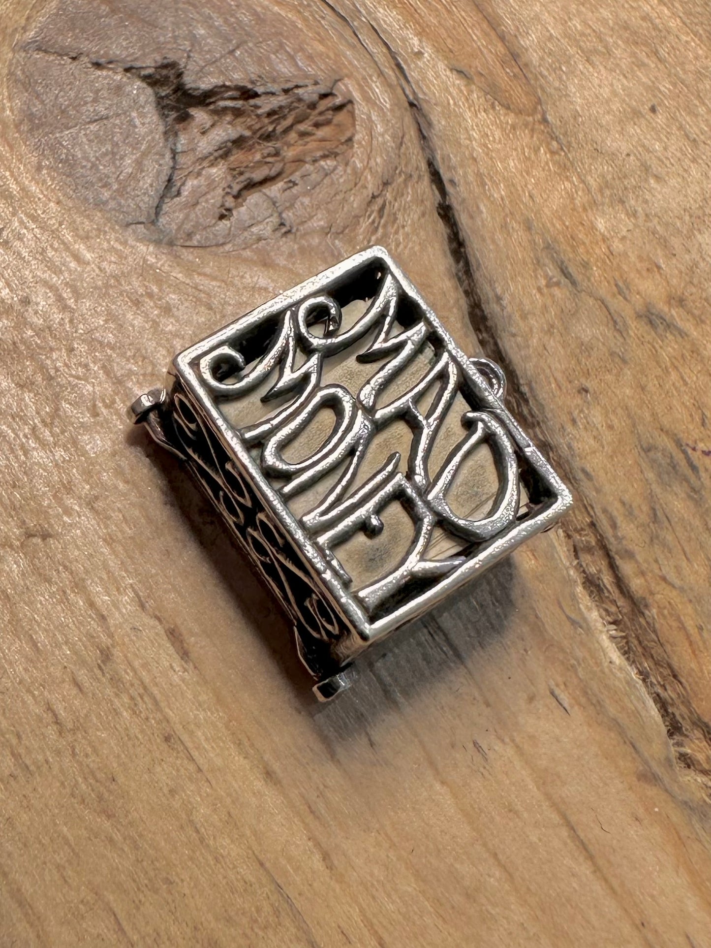 Vintage Rare Mad Money One Dollar 925 Silver Charm Pendant