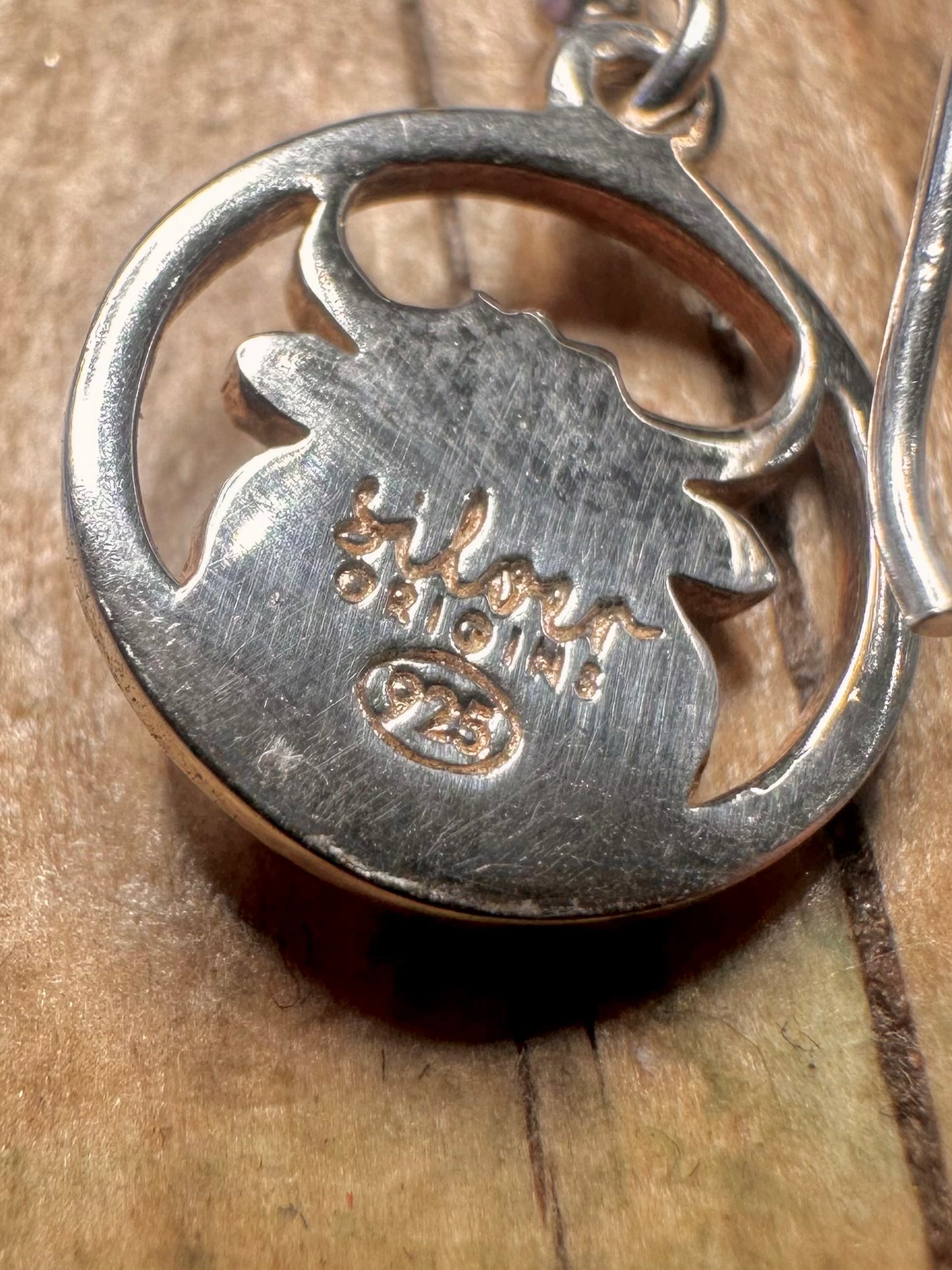 Ohrringe aus 925er Sterlingsilber mit Roségold-Plattierung, Vintage Highland Cow Motiv