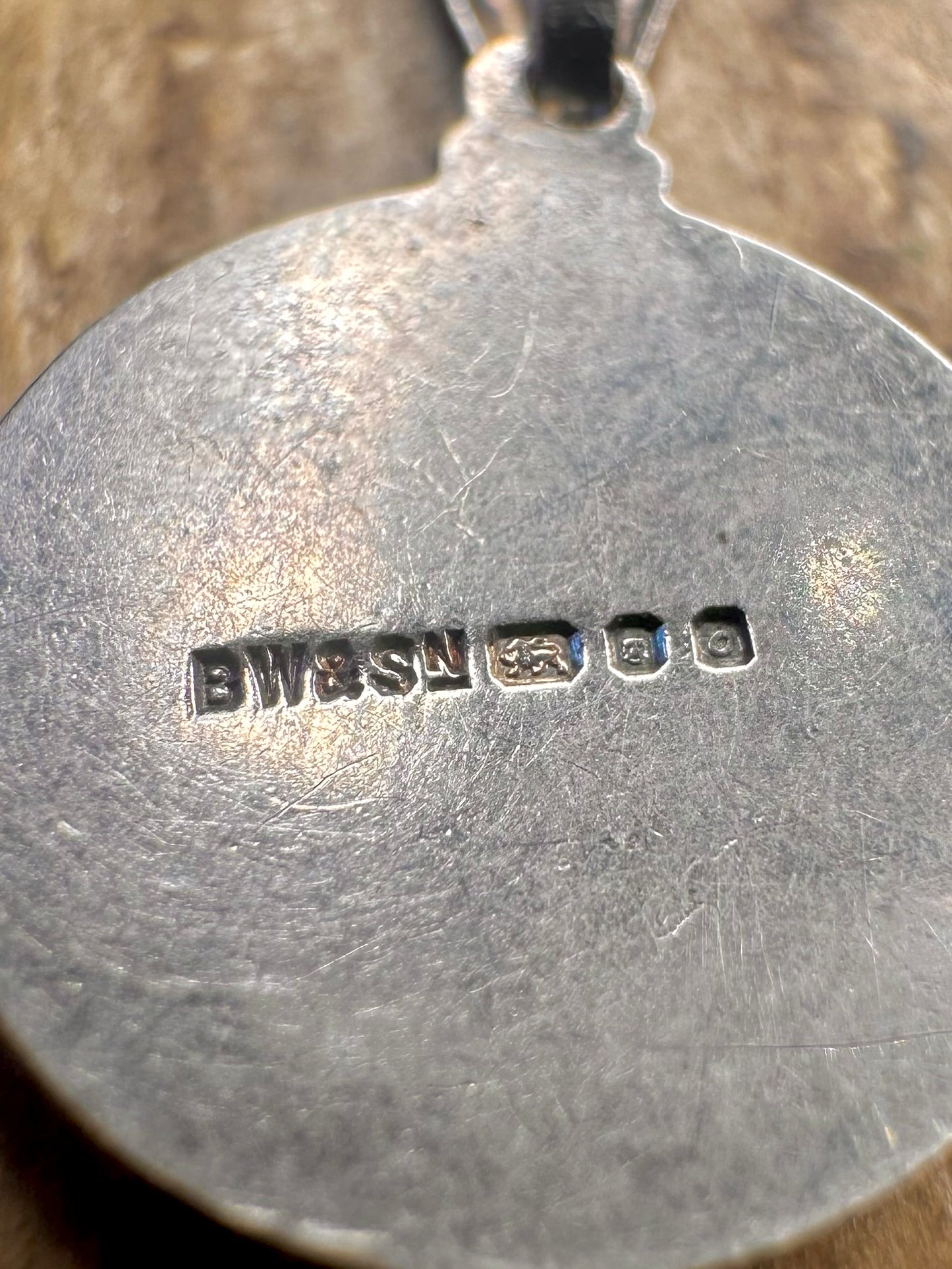 Tierkreis Wassermann 1969 Kreis 925 Sterling Silber Anhänger