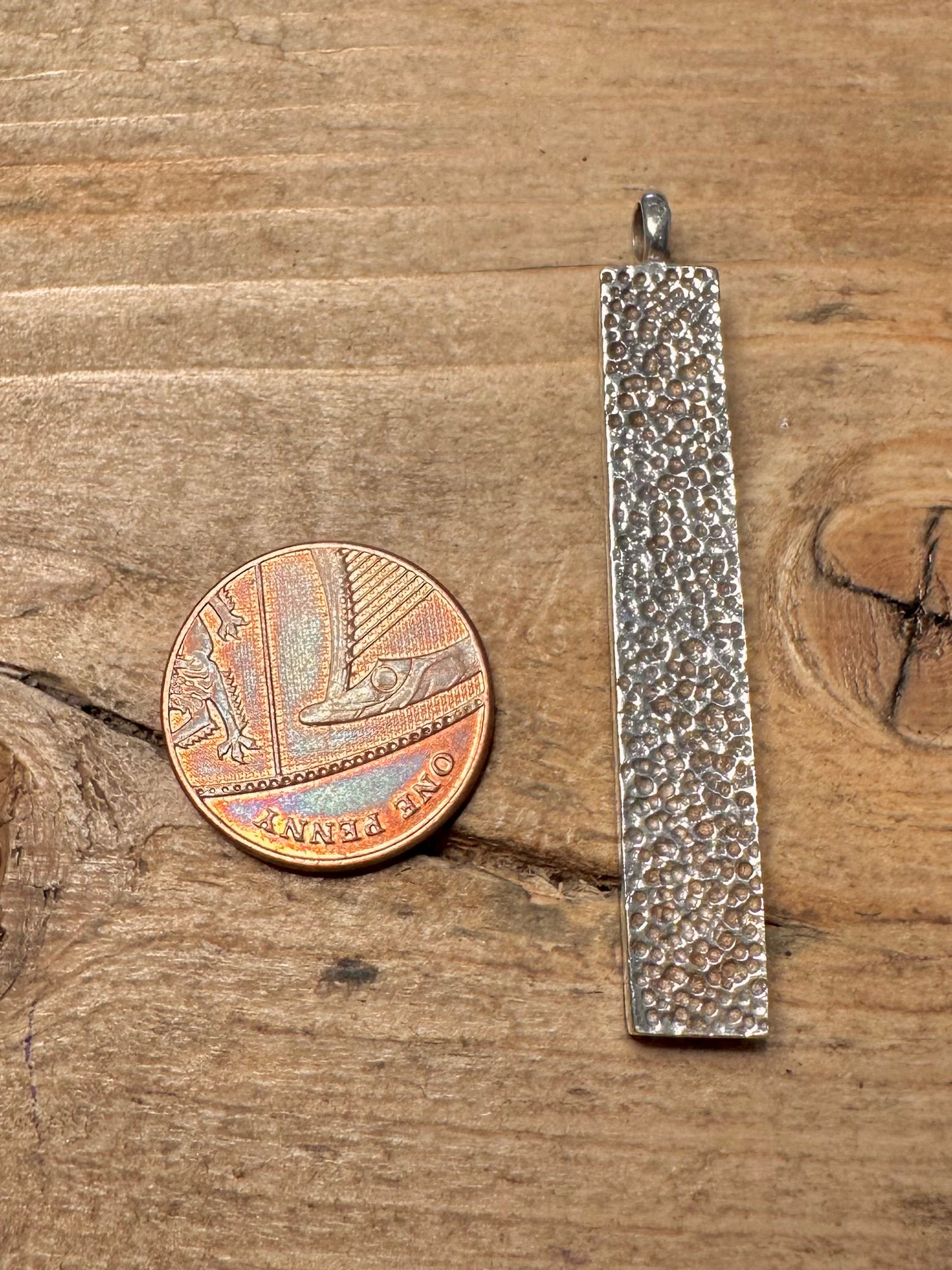Modern Mother of Pearl Rectangle 925 Silver Pendant