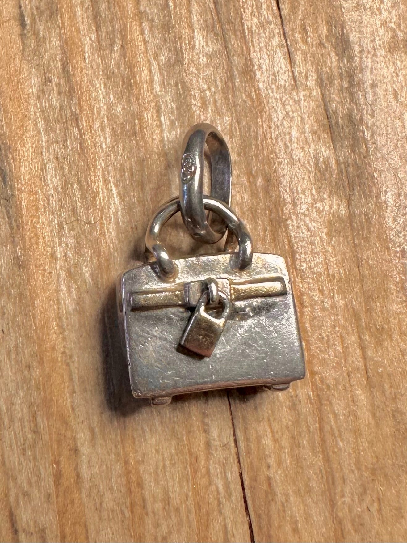 Modern 2007 Links of London Handbag Padlock 925 Sterling Silver Charm Pendant