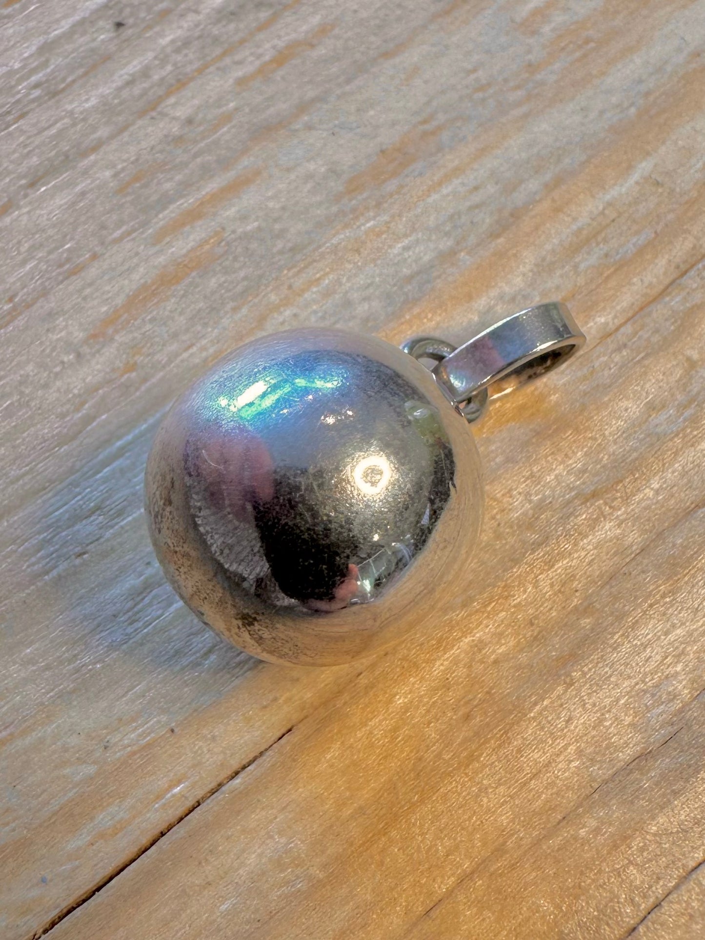 Vintage Ball Chine 925 Silver Pendant
