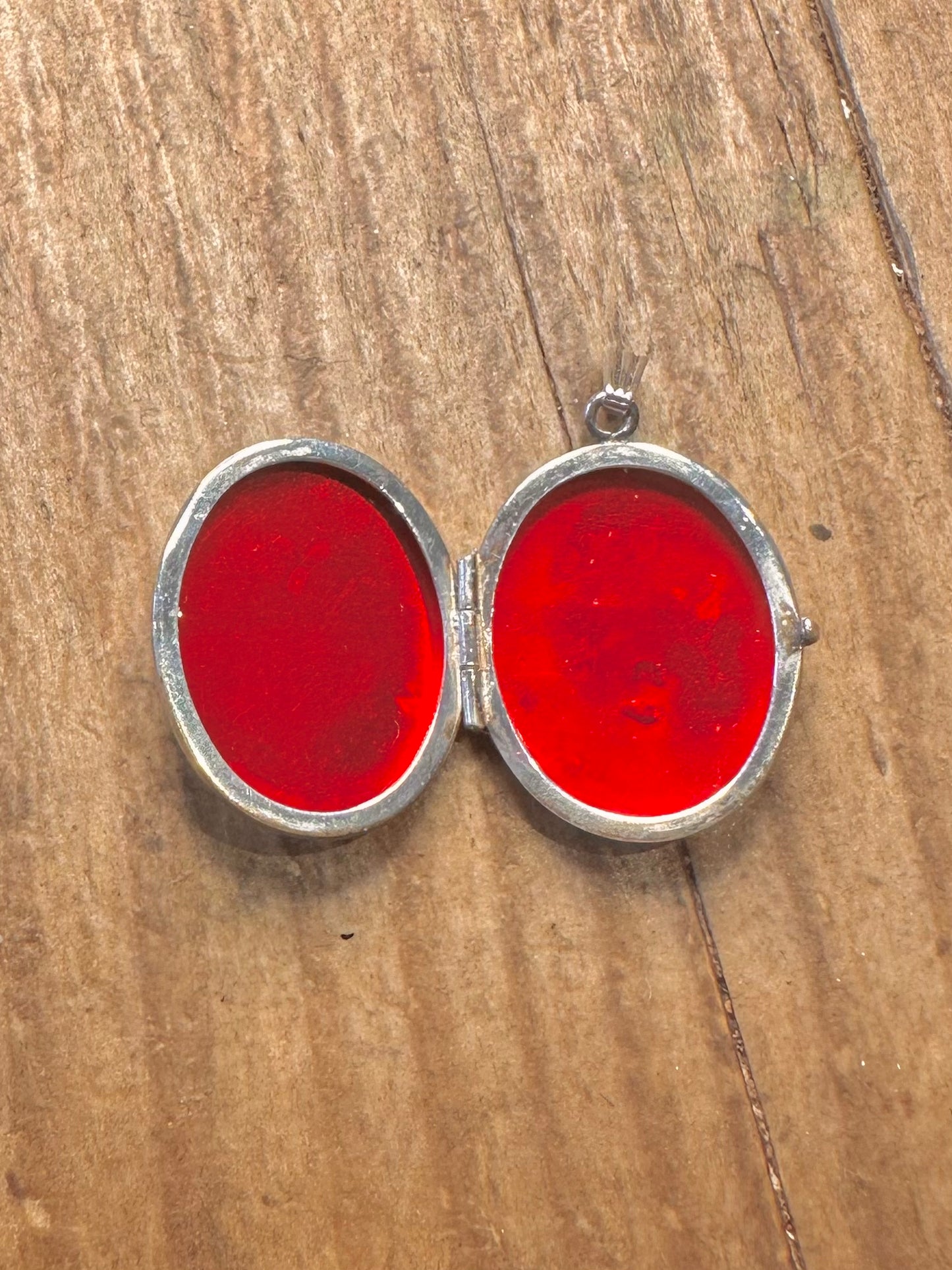 Ovales graviertes Medaillon, Anhänger aus 925er Sterlingsilber