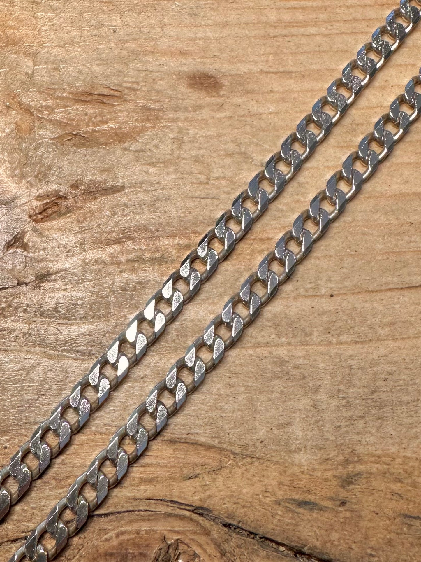 Vintage Curb Chain 952 Silver 20 inch Necklace