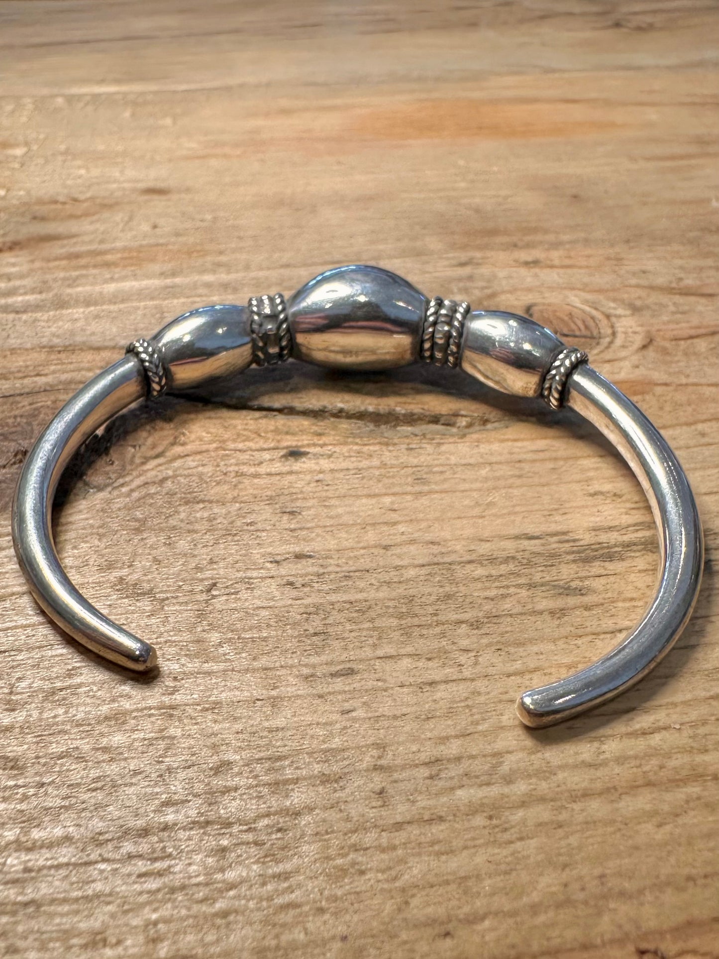 Vintage Tribal 925 Silver Bangle