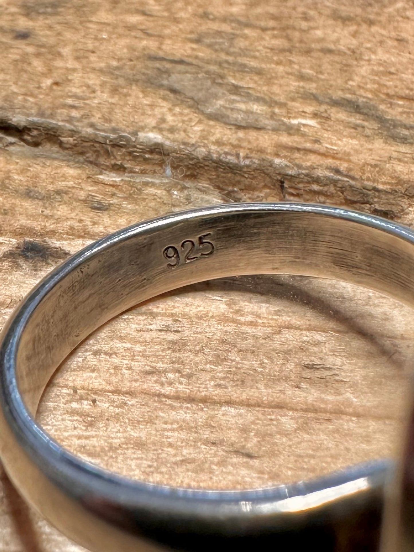 Vintage Natural Turquoise 925 Silver Size N1/2 Ring