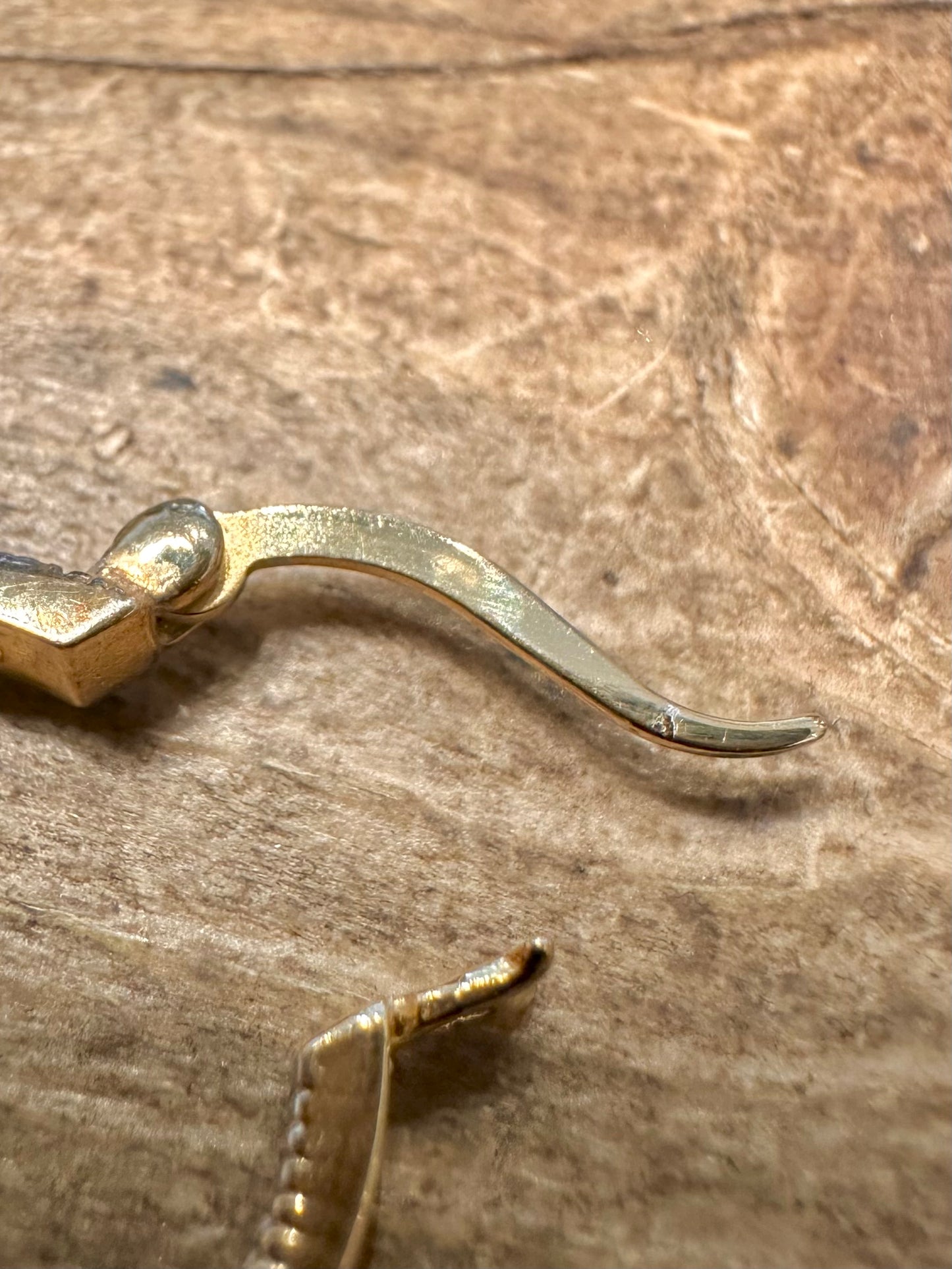 Modern CZ Stone Hoop Gold on 925 Silver Earrings