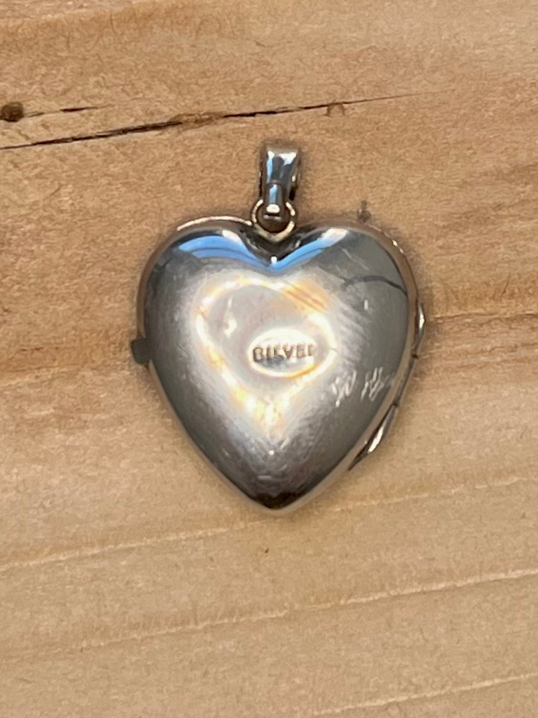 Embellished Heart Locket 925 Sterling Silver Pendant