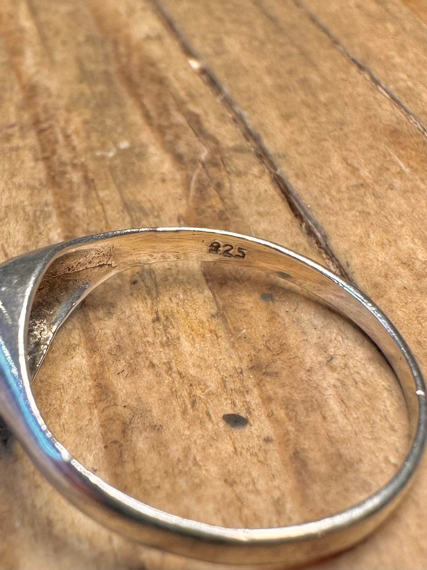 Malachit Siegelring 925 Sterling Silber Größe Q