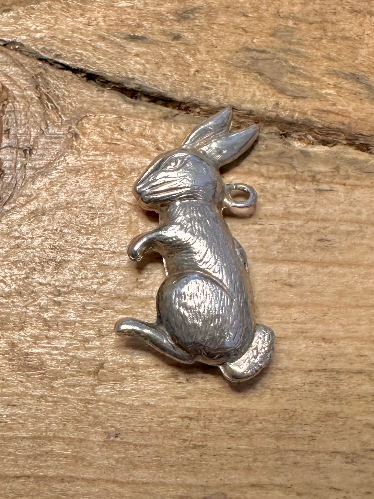 Vintage Rabbit 925 Silver Pendant