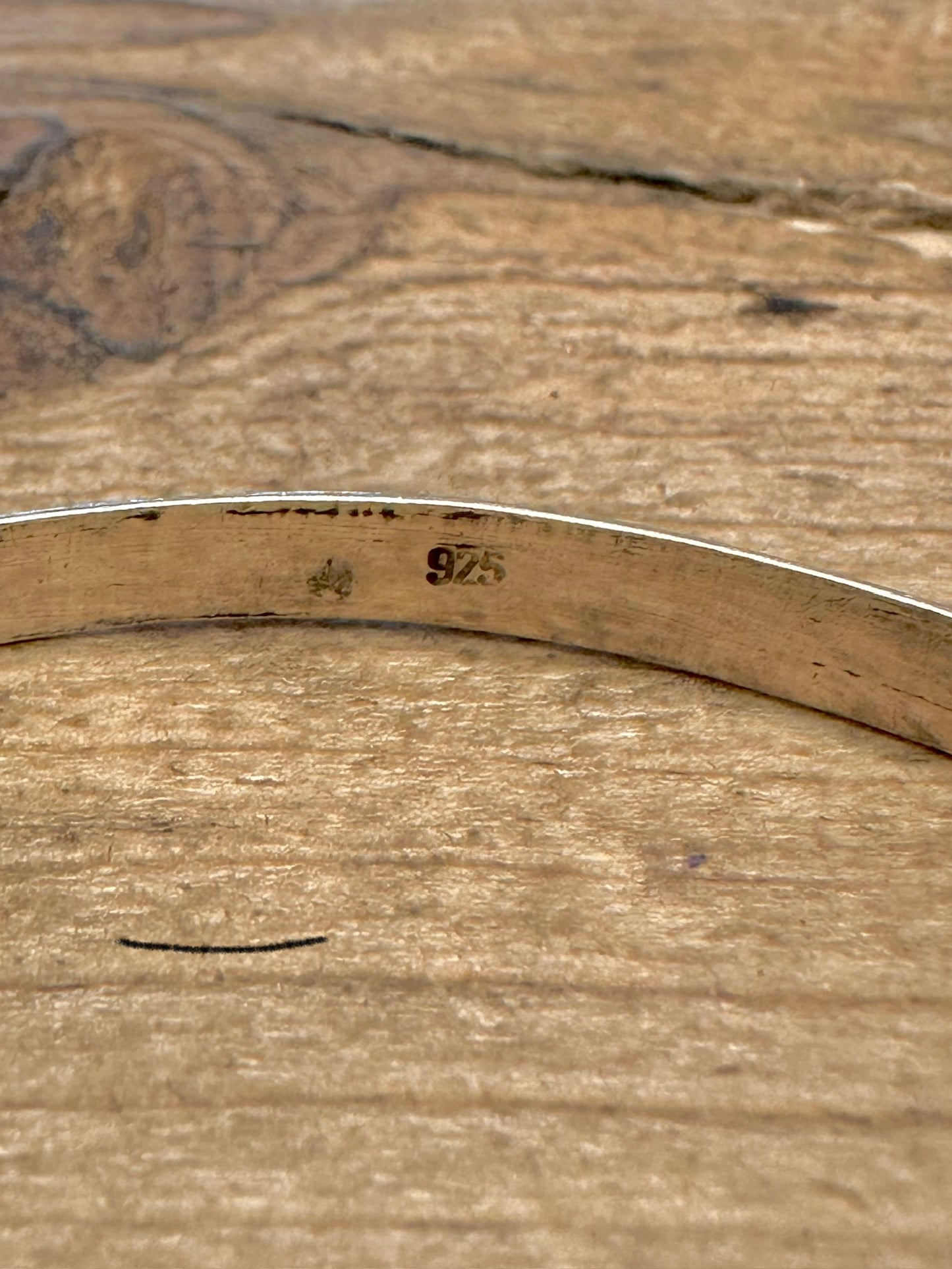 Vintage Boho Style 925 Silver Bangle