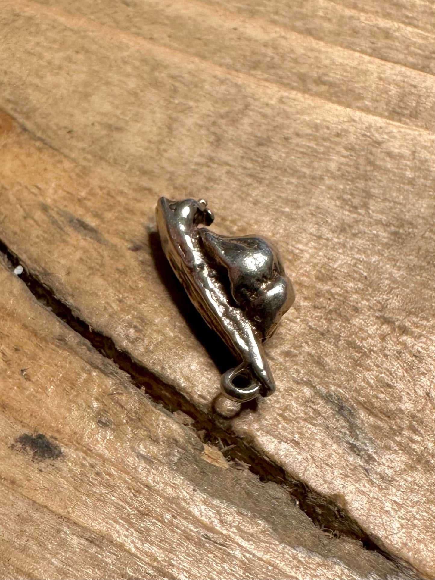 Vintage Snail 925 Silver Charm Pendant