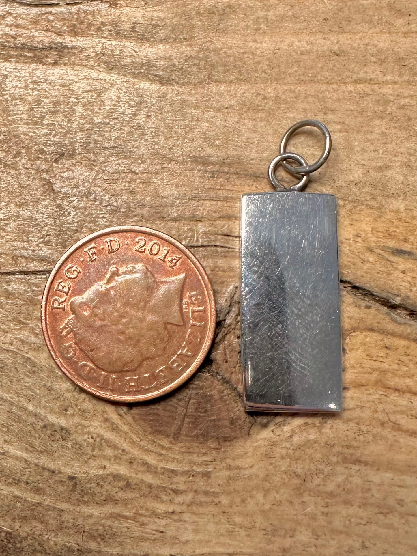 Vintage 1978 Birmingham Ingot 925 Silver Pendant