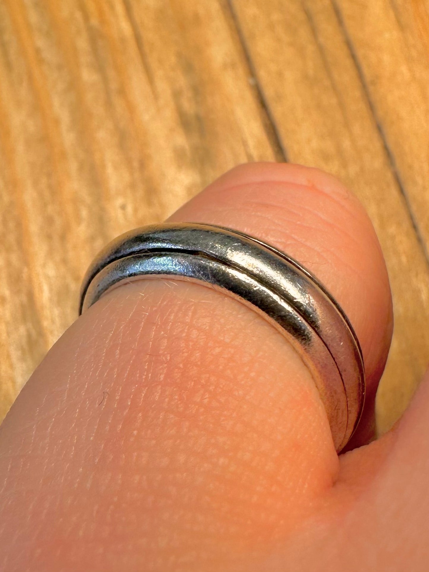 Vintage Spinner Band 925 Sterling Silver Size L Ring