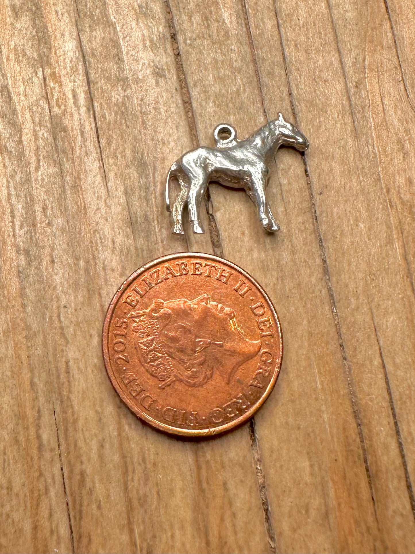 Vintage Horse 925 Sterling Silver Charm Pendant