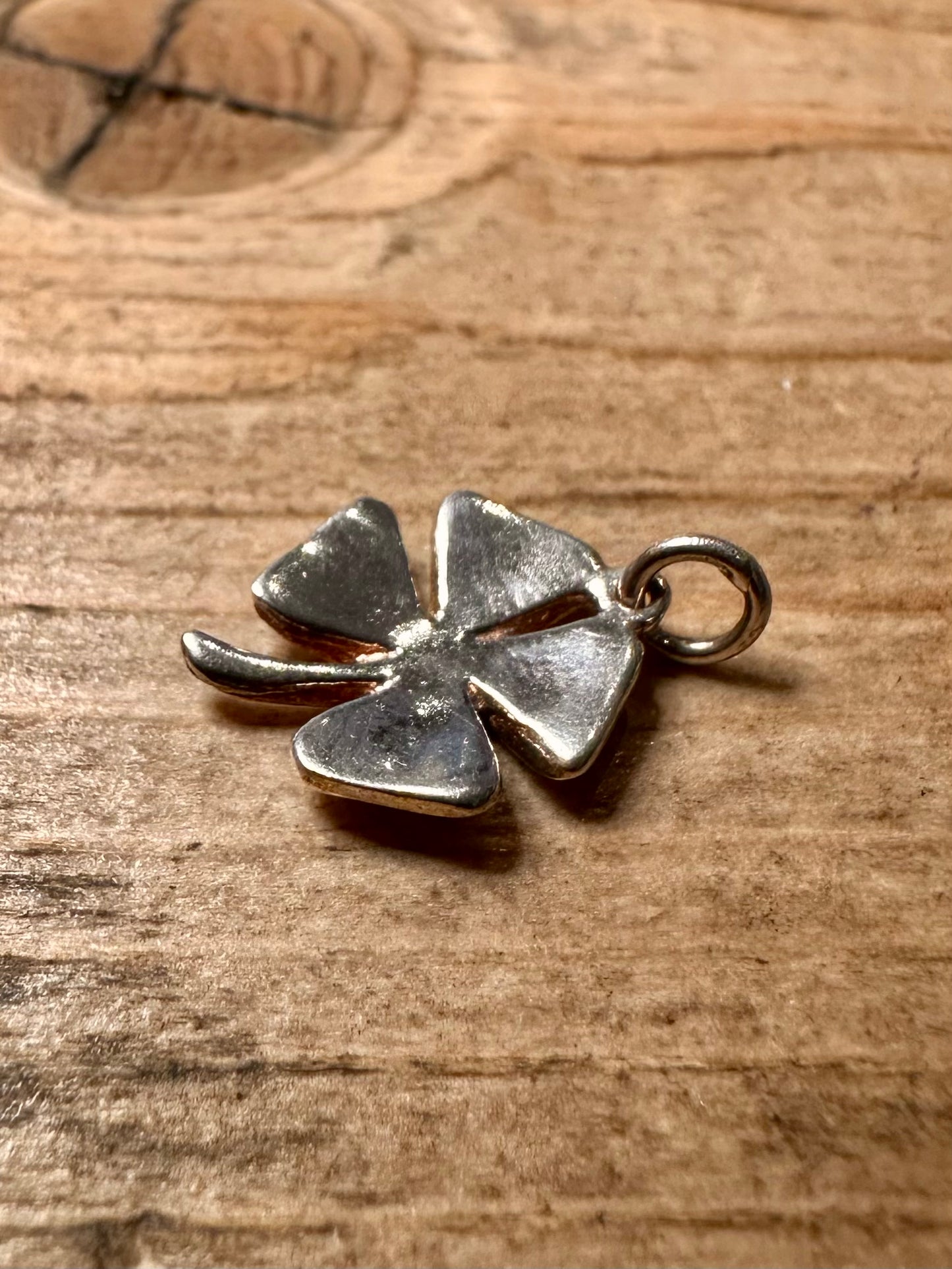 Vintage Four Leaf Clover 925 Silver Pendant