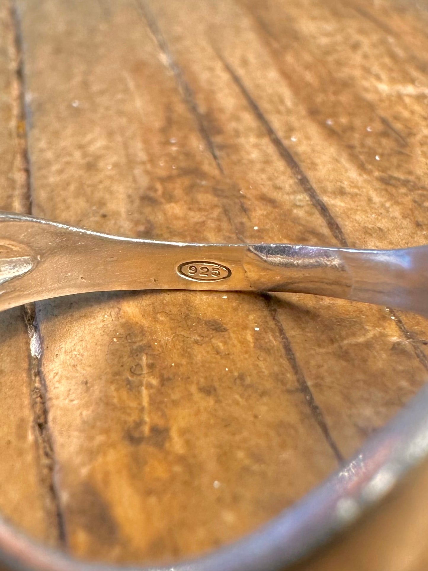 Gewellter Ring Größe P aus 925er Sterlingsilber