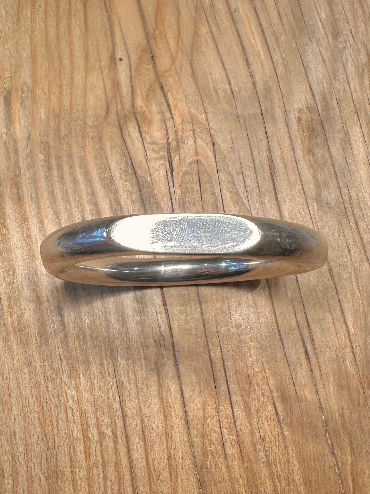 Abstract Chunky Shaped 925 Sterling Silver Bangle