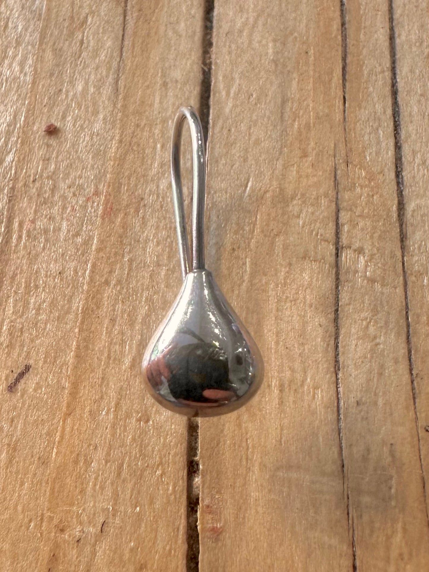 Vintage Small Tear Drop 925 Sterling Silver Earrings