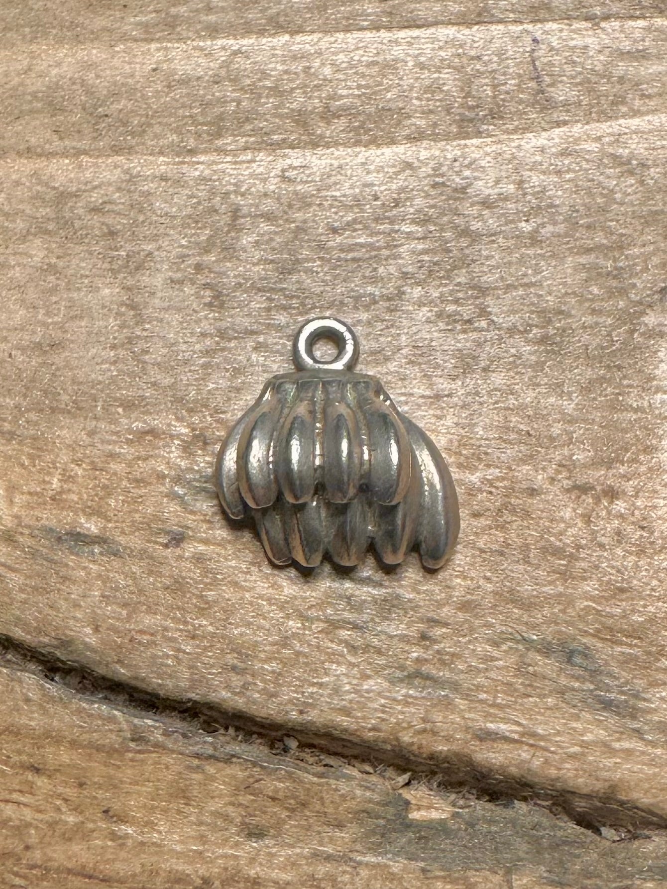 Vintage Bunch of Bananas 925 Silver Pendant