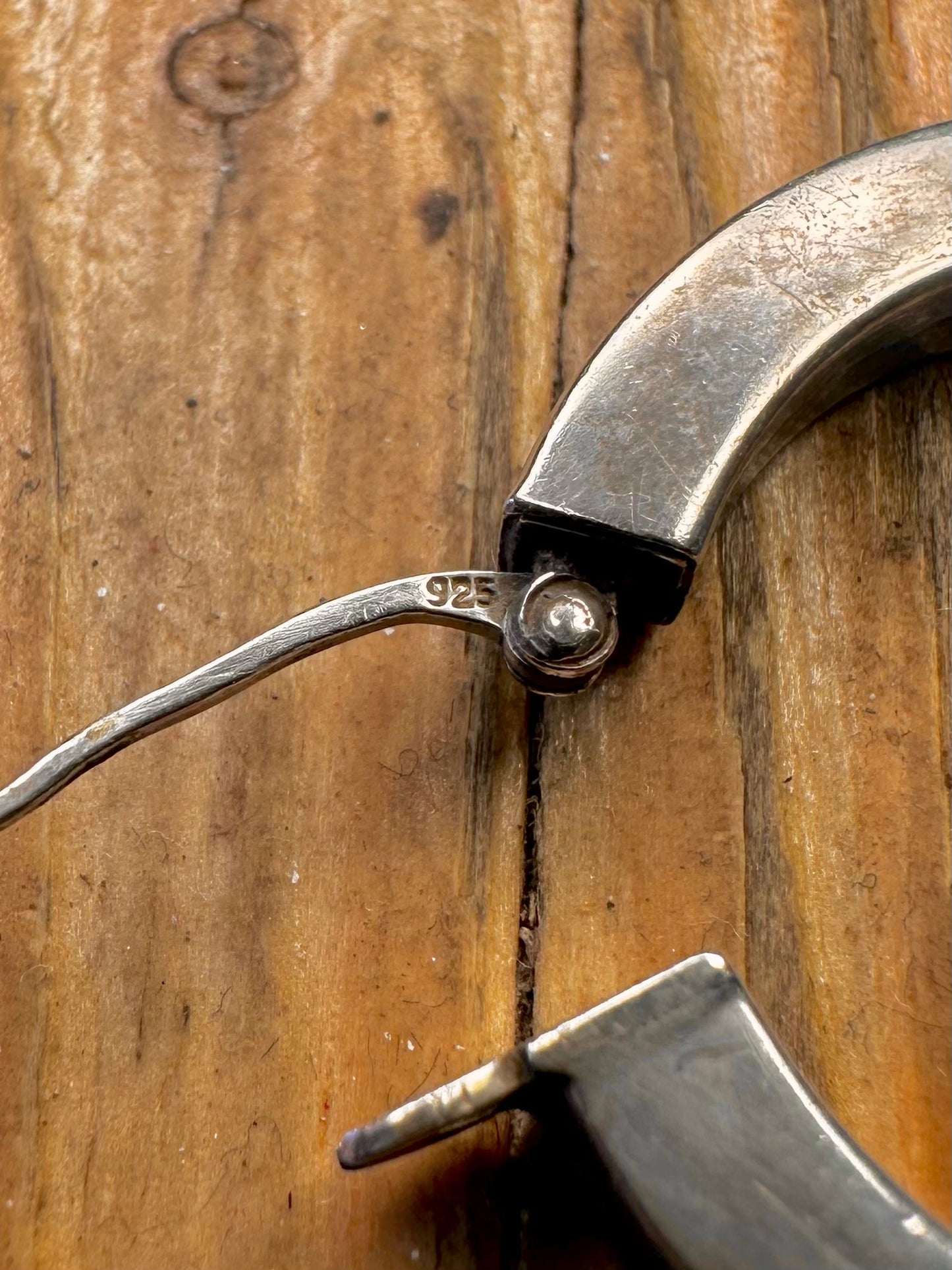 Chunky Square Tube Hoops 925 Sterling Silver Earrings