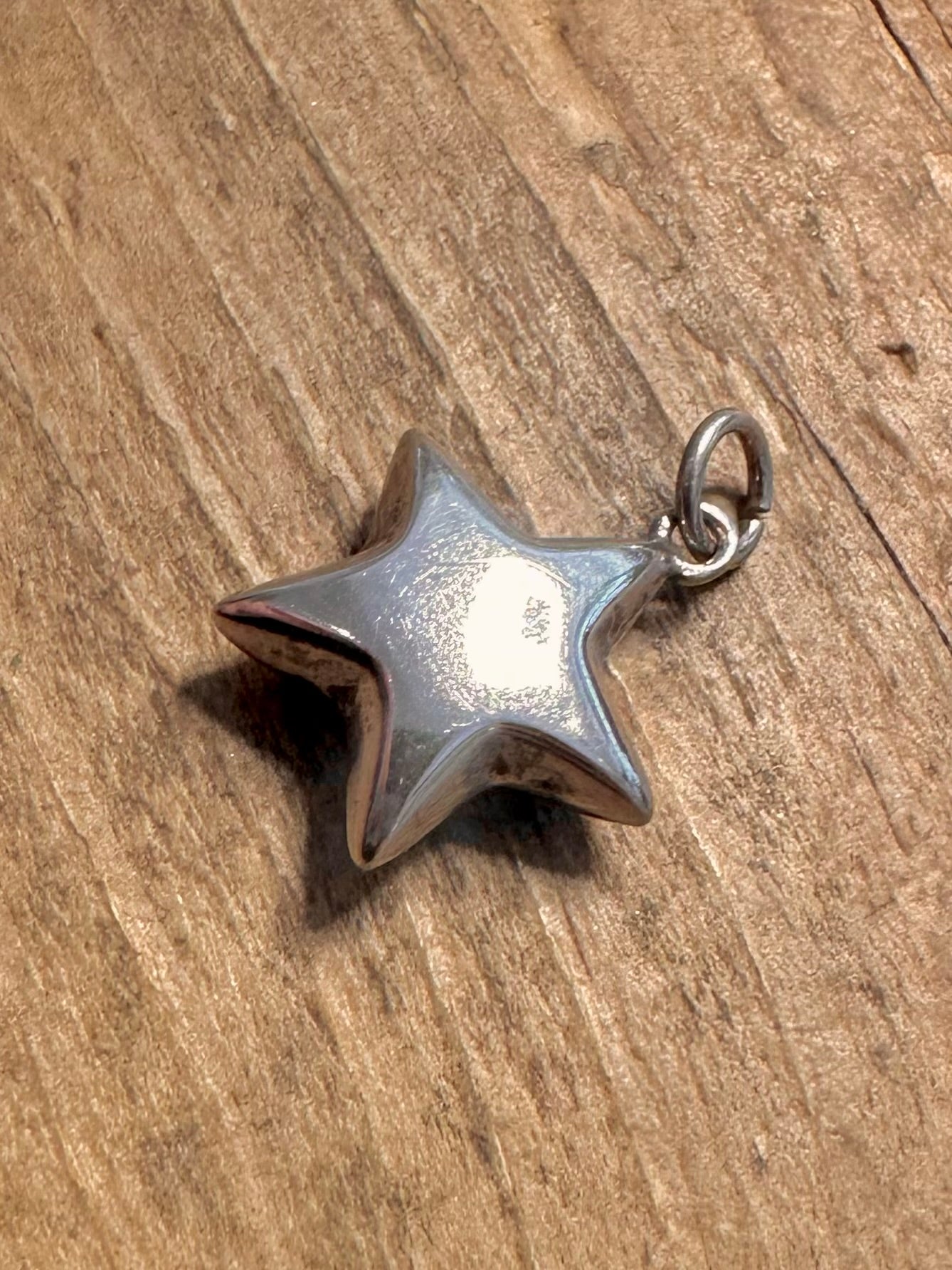 Vintage Puff Heart 925 Silver Pendant