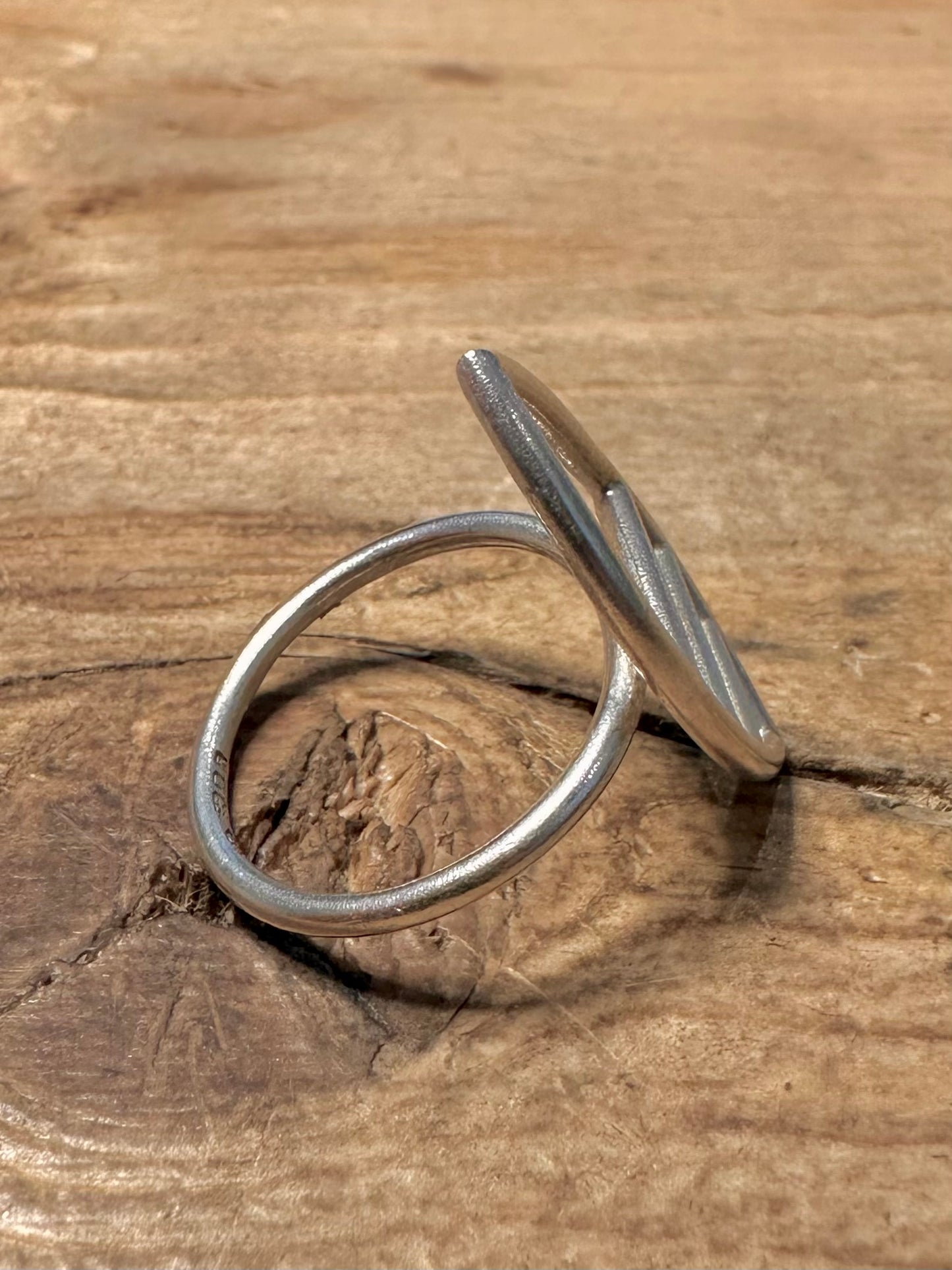 Abstract 1991 925 Silver Size L1/2 Ring