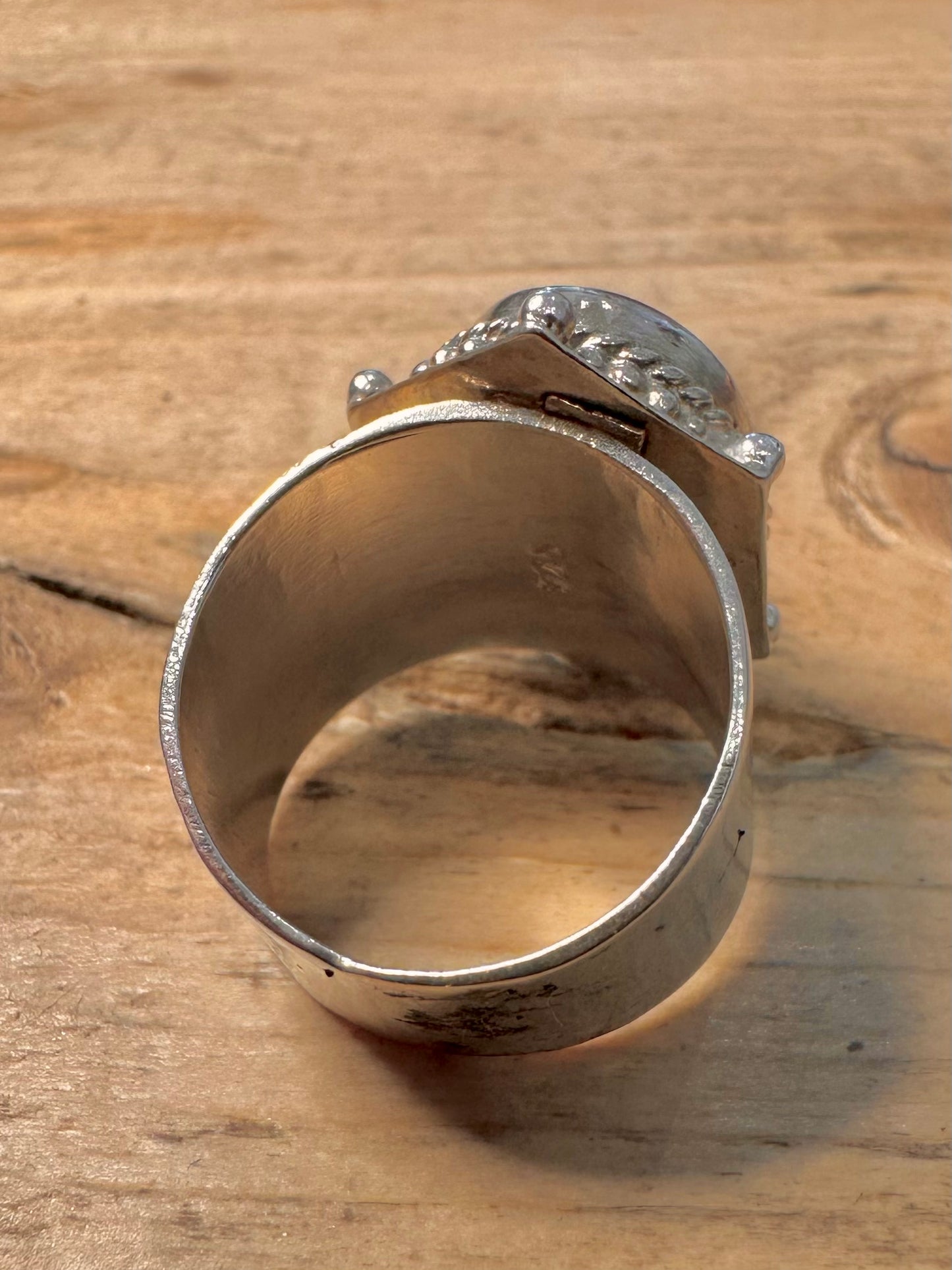 Vintage Boho Carnelian 925 Silver Size Q1/2 Ring