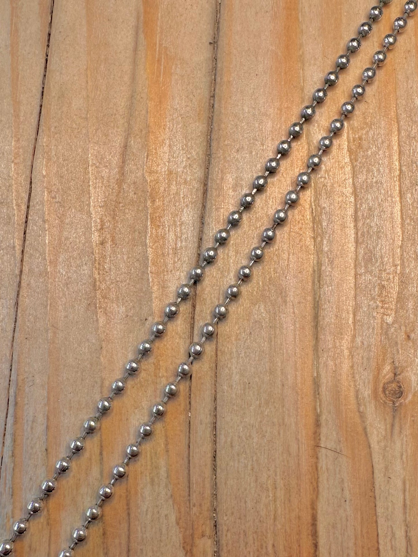 Vintage Ball Chain 925 Sterling Silver 18 inch Necklace