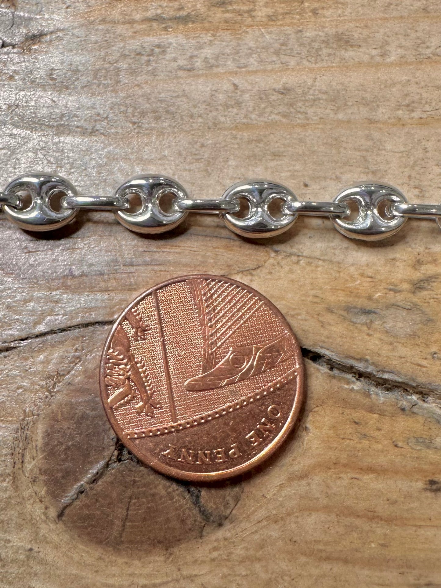 Modern Mariner Link Italy 925 Silver 19.8 inch Necklace