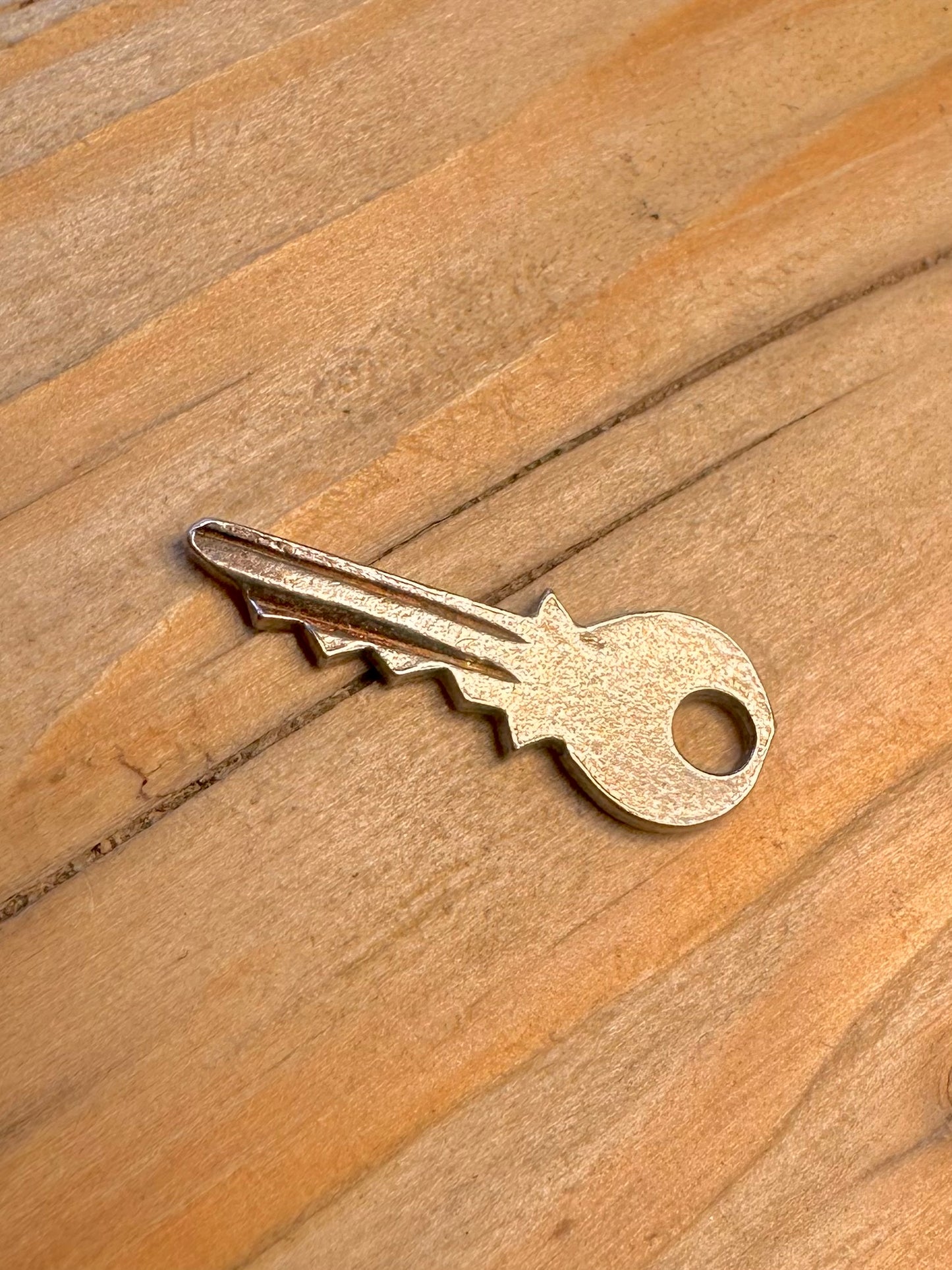 Vintage Key 925 Sterling Silver Charm Pendant