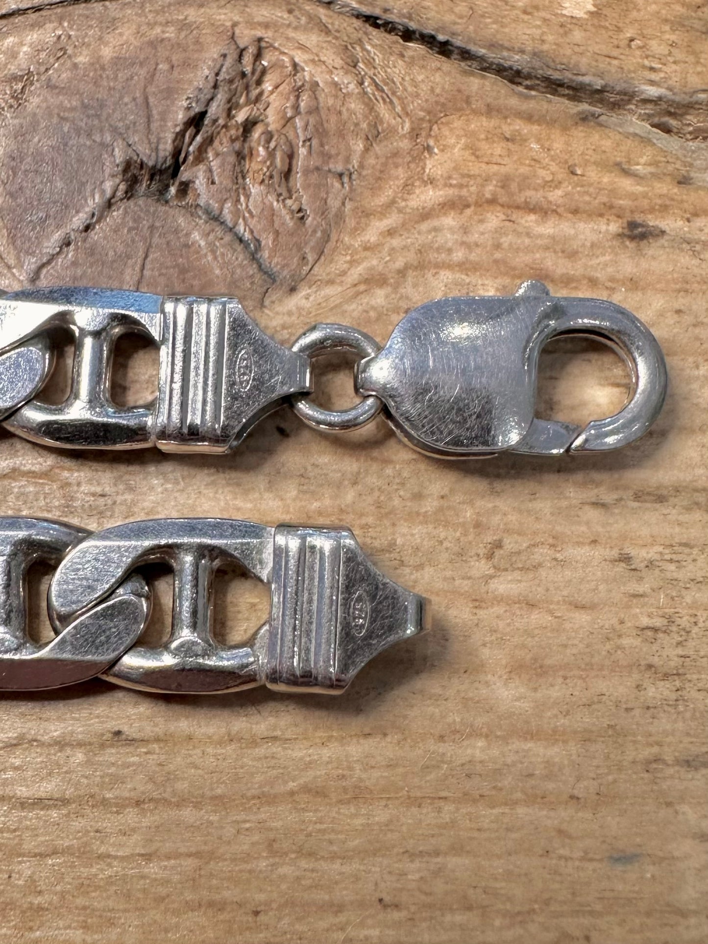 Vintage Mariner Link 925 Silver 8.5 inch Bracelet