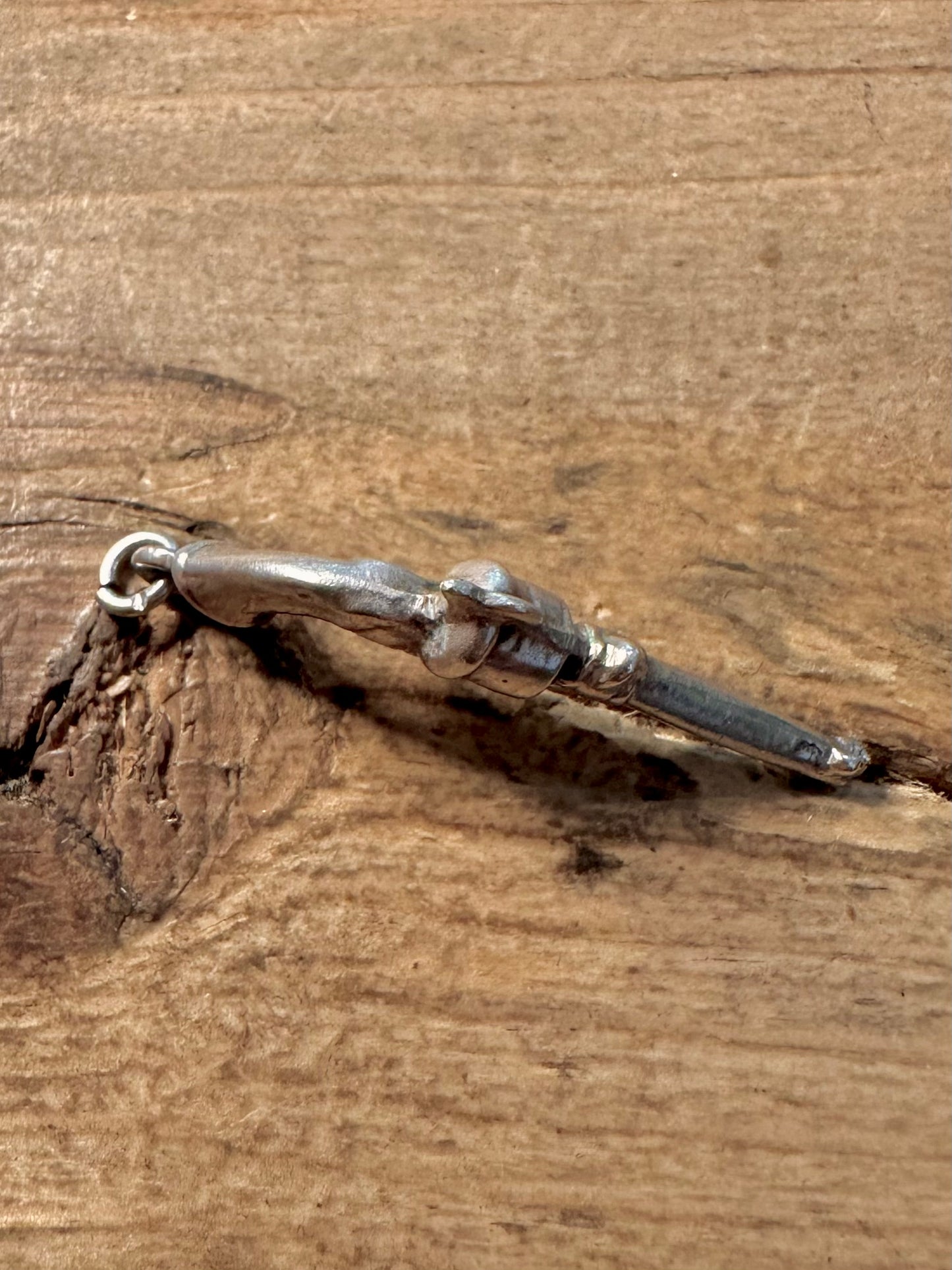 Vintage Revolver 925 Silver Pendant