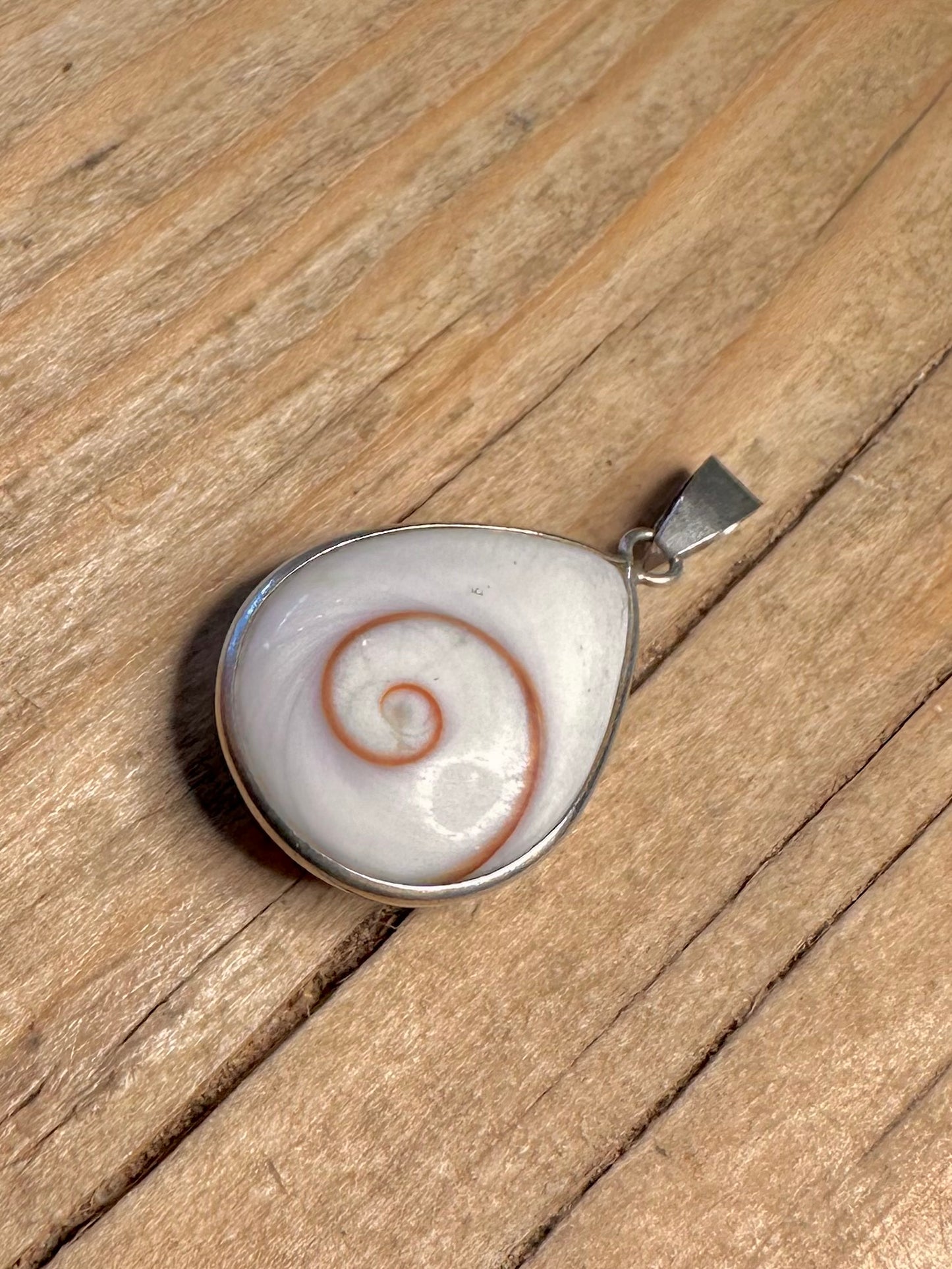 Vintage Eye of Shiva 925 Sterling Silver Pendant