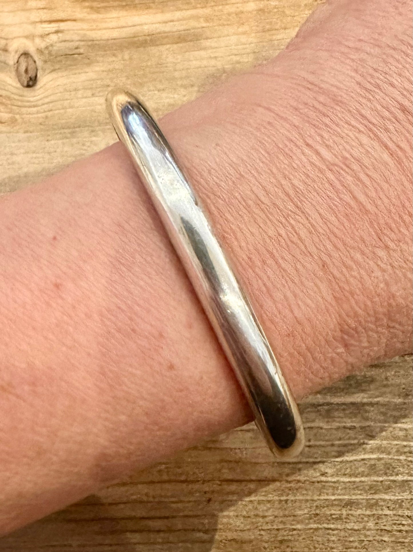 Modern 2015 Heavy Torque 925 Silver Cuff Bangle