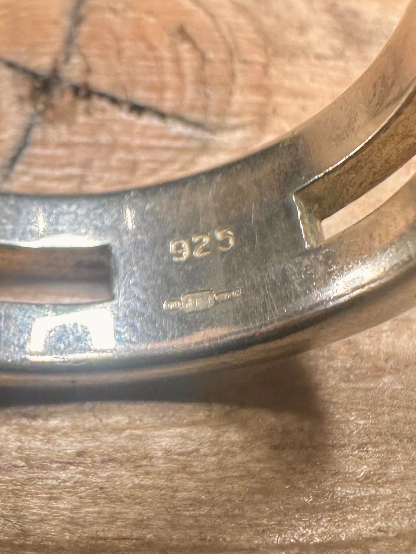 Modernist Chunky Band 925 Silver Size Z+3 Ring