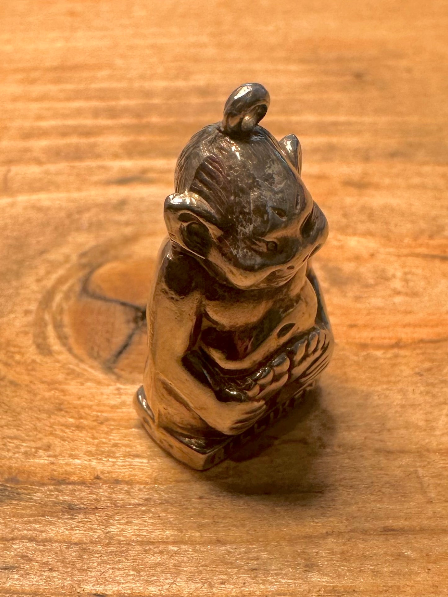 Vintage 1909 Billiken Good Luck 925 Silver Hallmarked Pendant